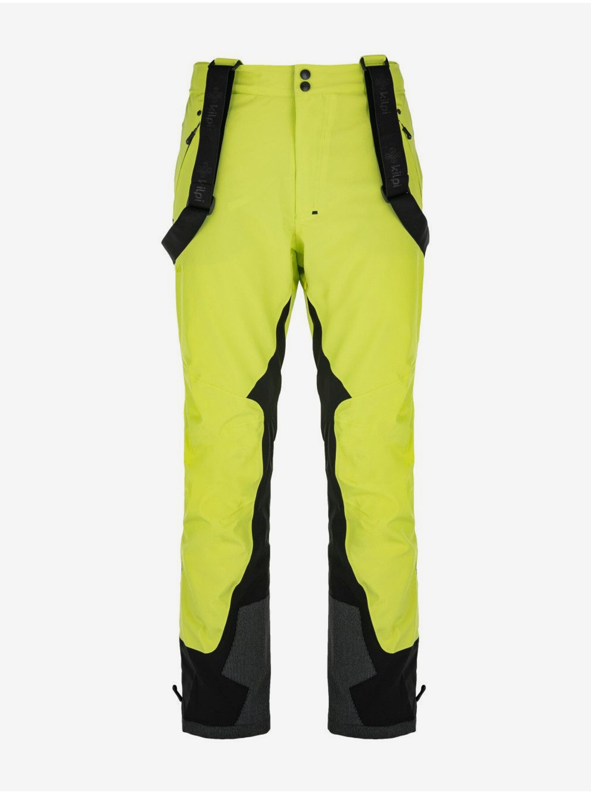Levně Neonově zelené pánské lyžařské kalhoty Kilpi MARCELO