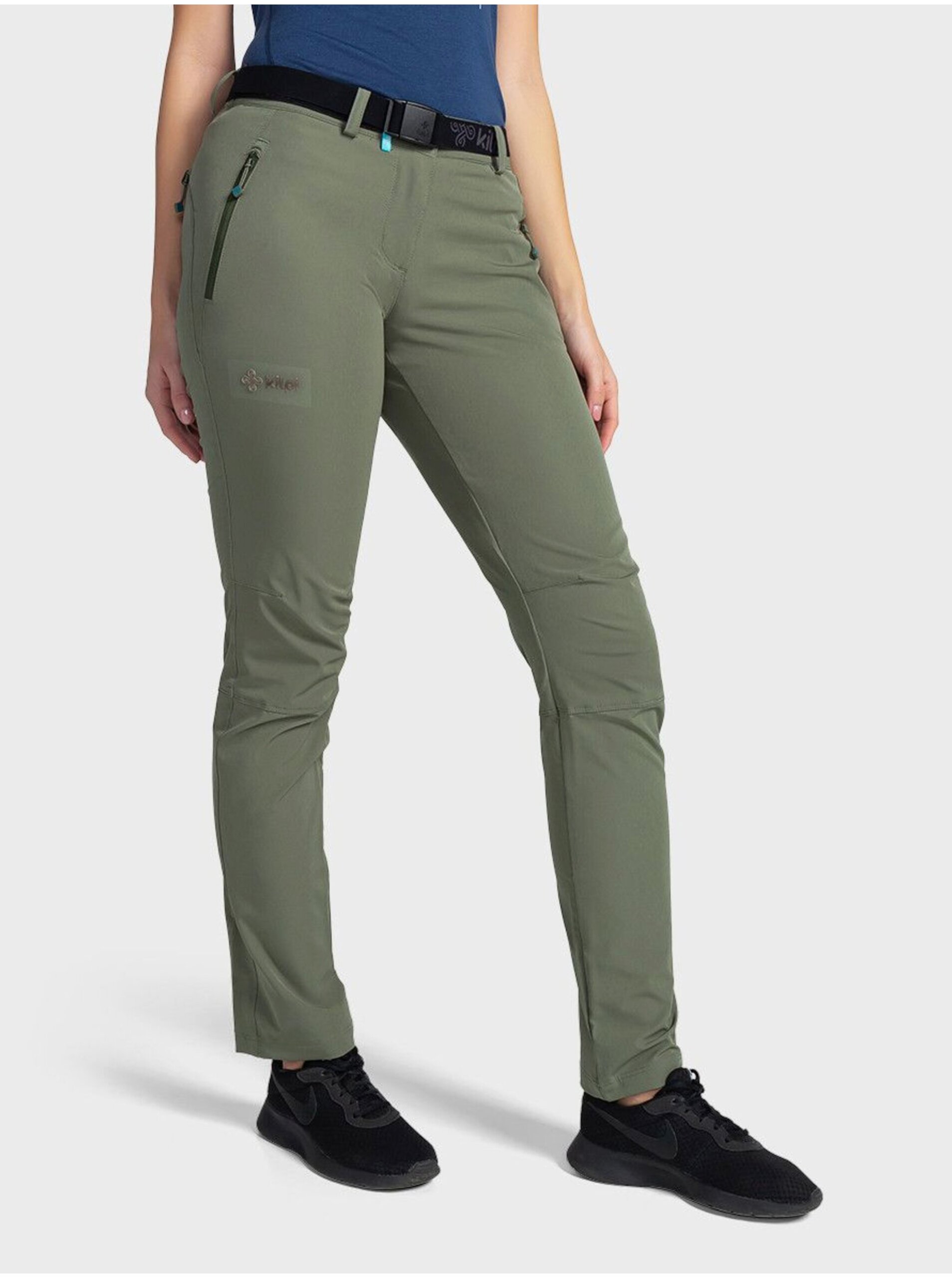 Levně Khaki dámské outdoorové kalhoty Kilpi BELVELA