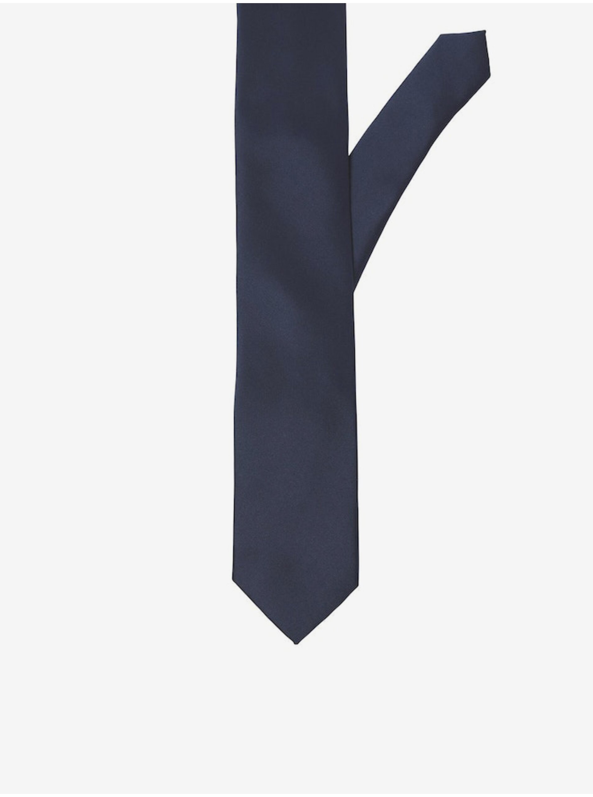 Levně Tmavě modrá kravata Jack & Jones Solid