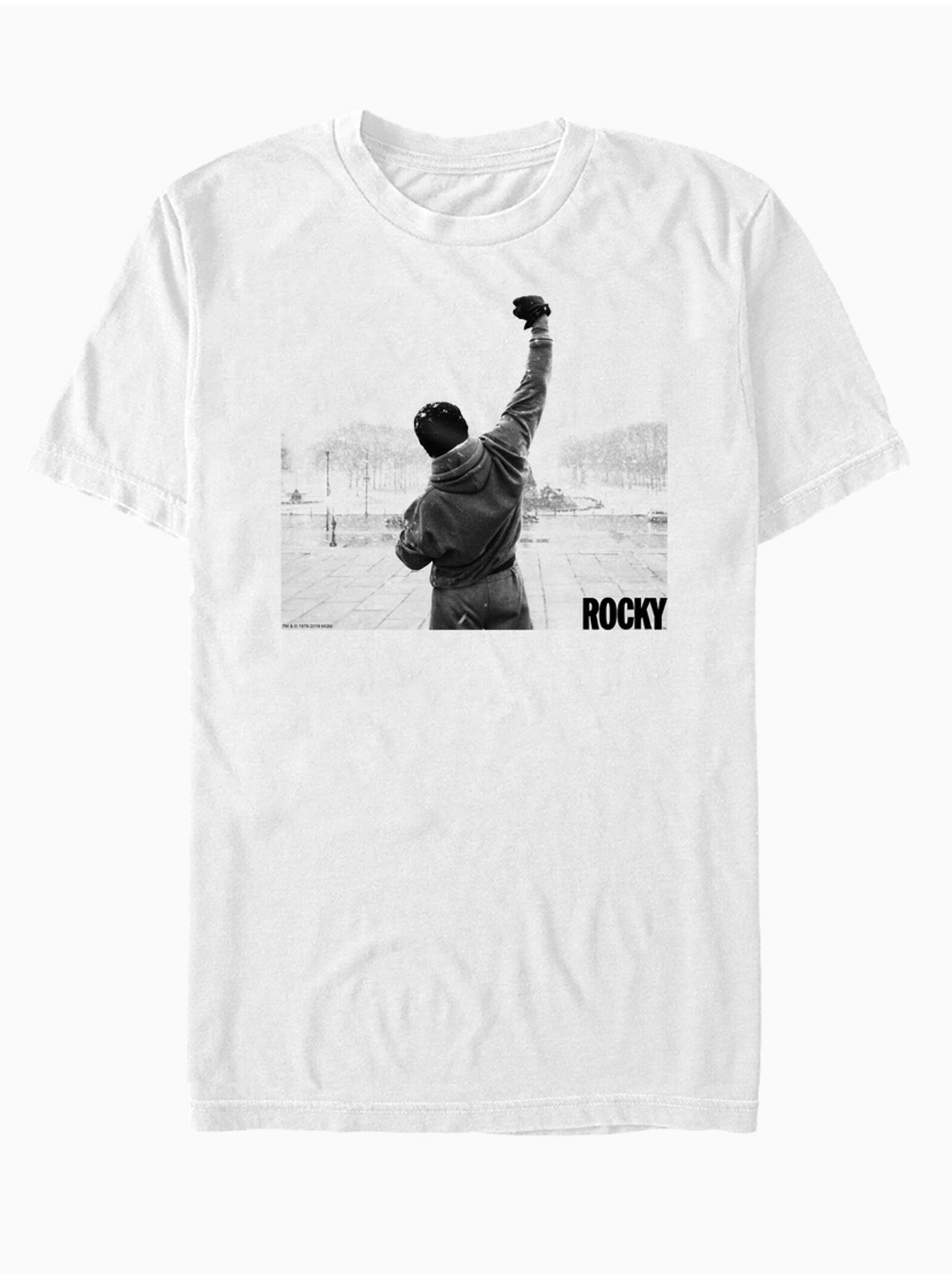 E-shop Bílé unisex tričko ZOOT.Fan Rocky Fist Poster