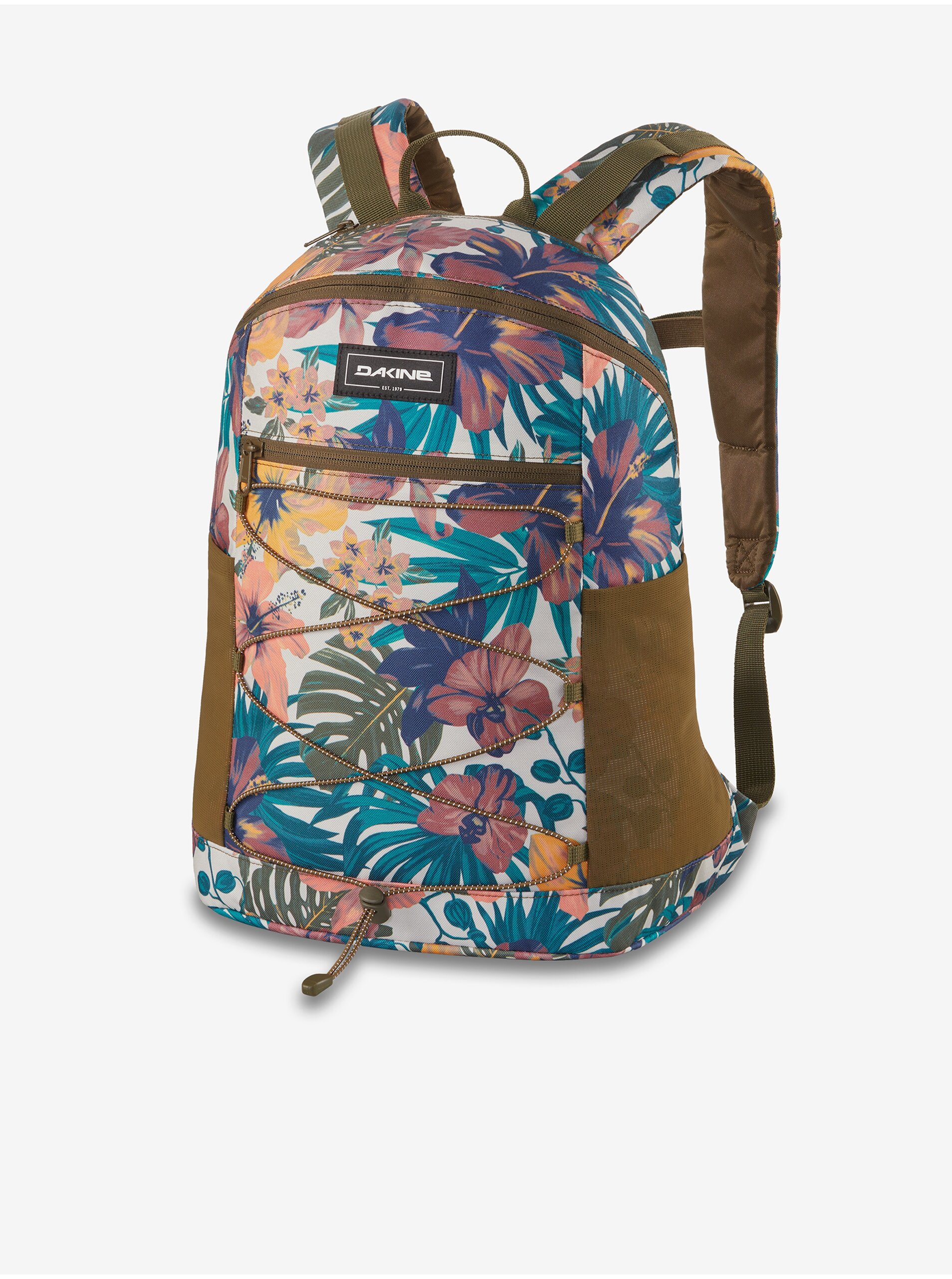 E-shop Modro-hnědý dámský vzorovaný batoh Dakine Wndr Pack 18l