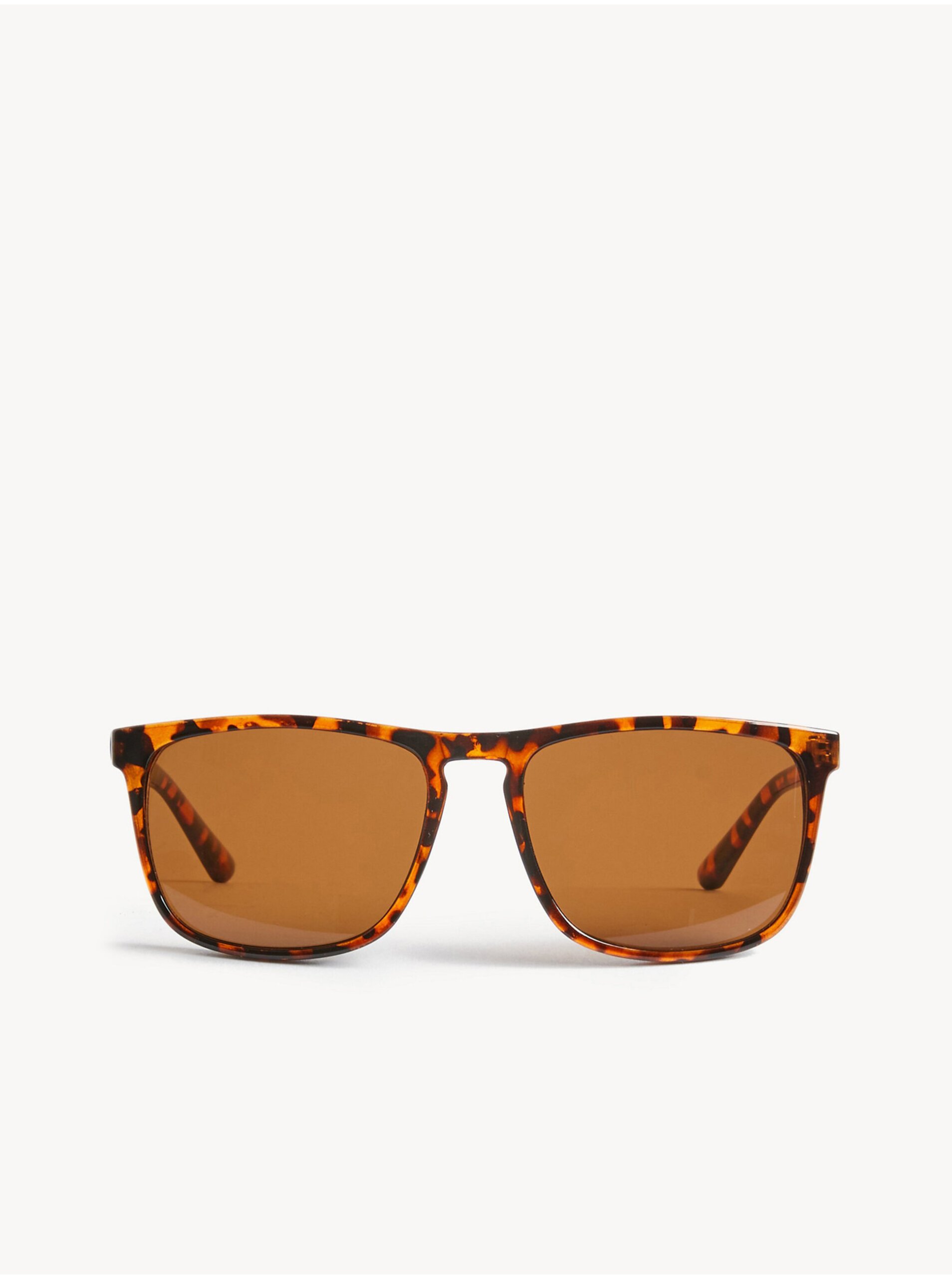 Levně Hnědé pánské sluneční brýle Marks & Spencer