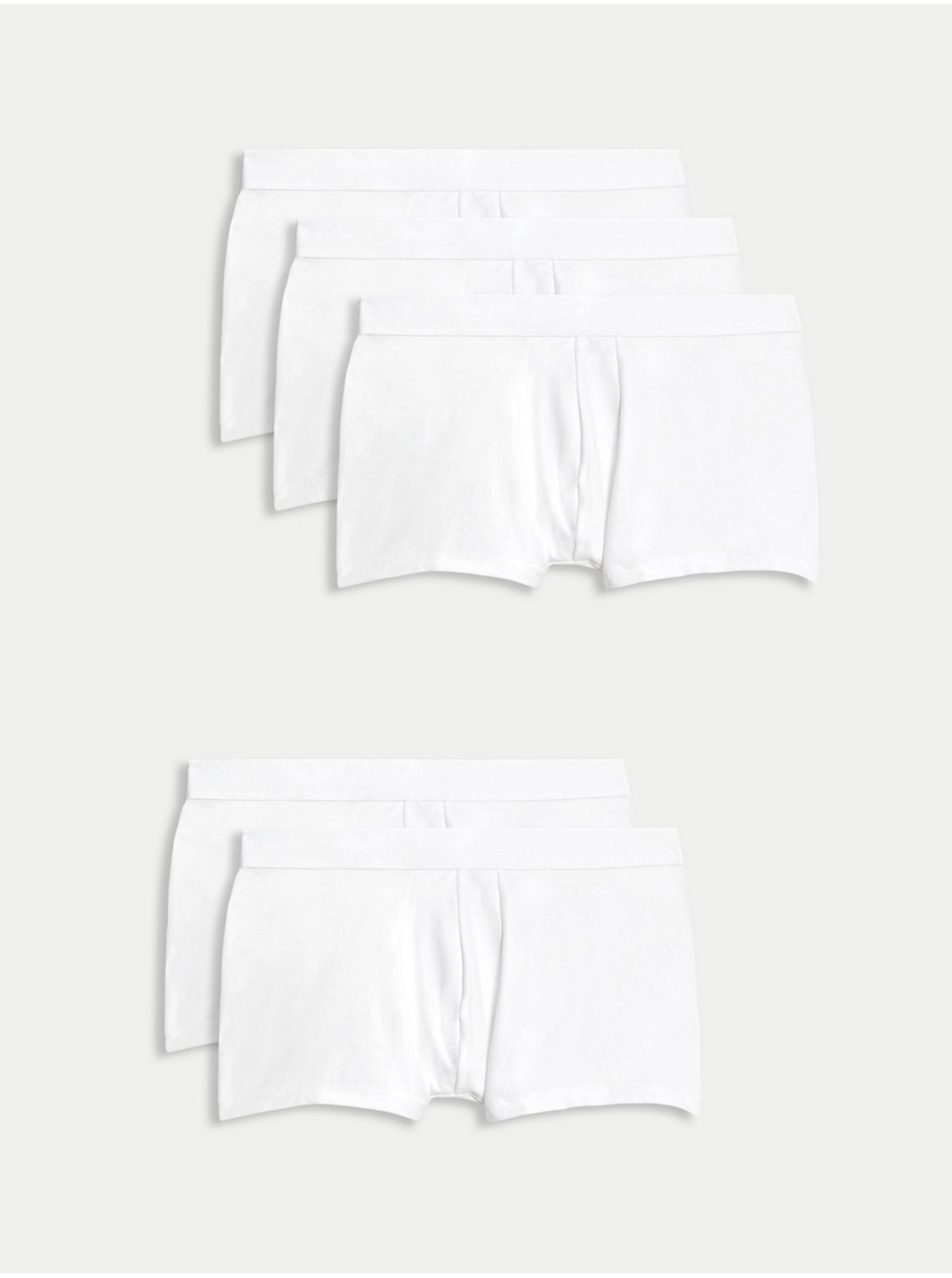 E-shop Sada pěti pánských boxerek v bílé barvě Marks & Spencer