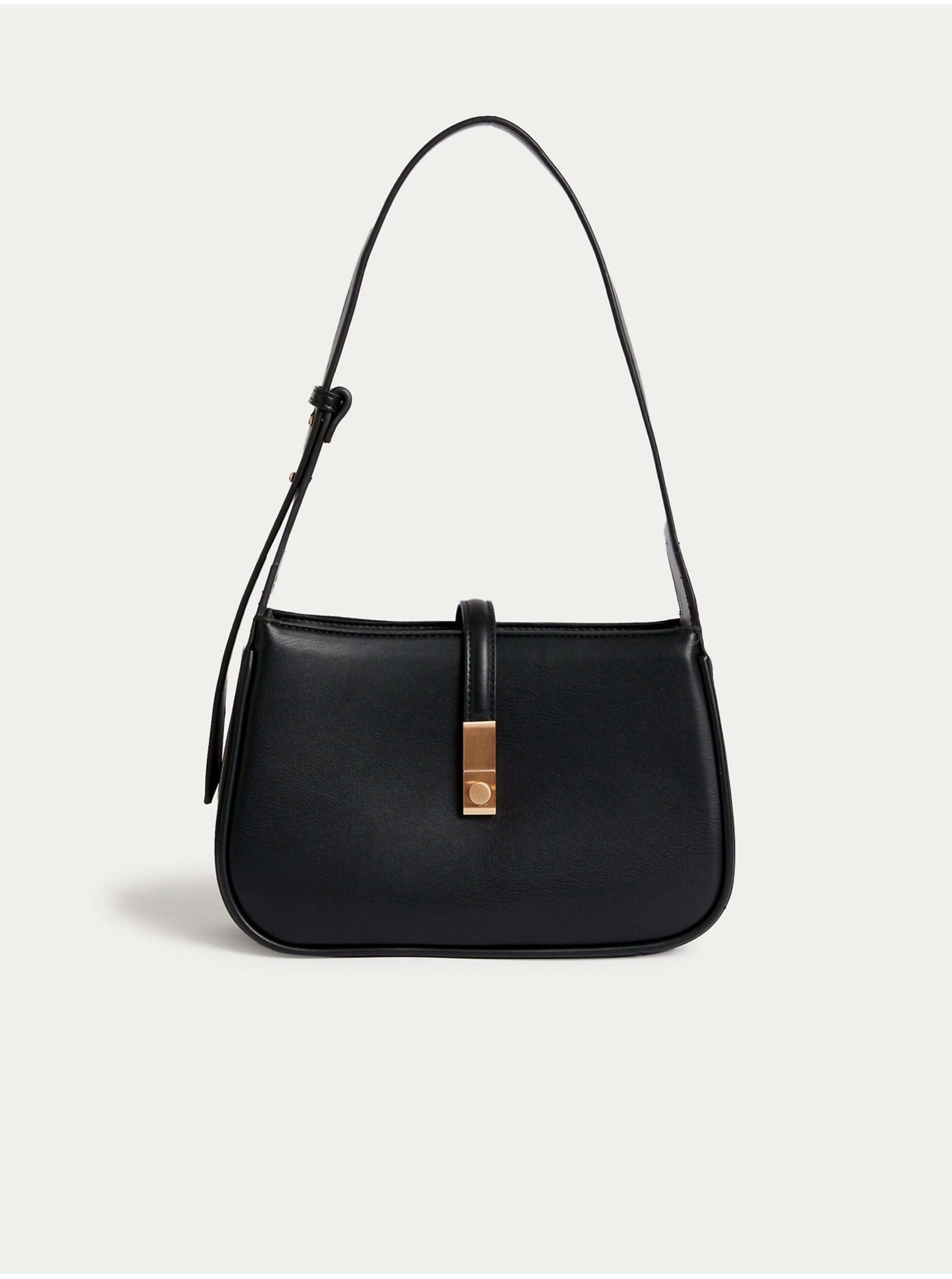 Lacno Čierna dámska kabelka cez rameno Marks & Spencer