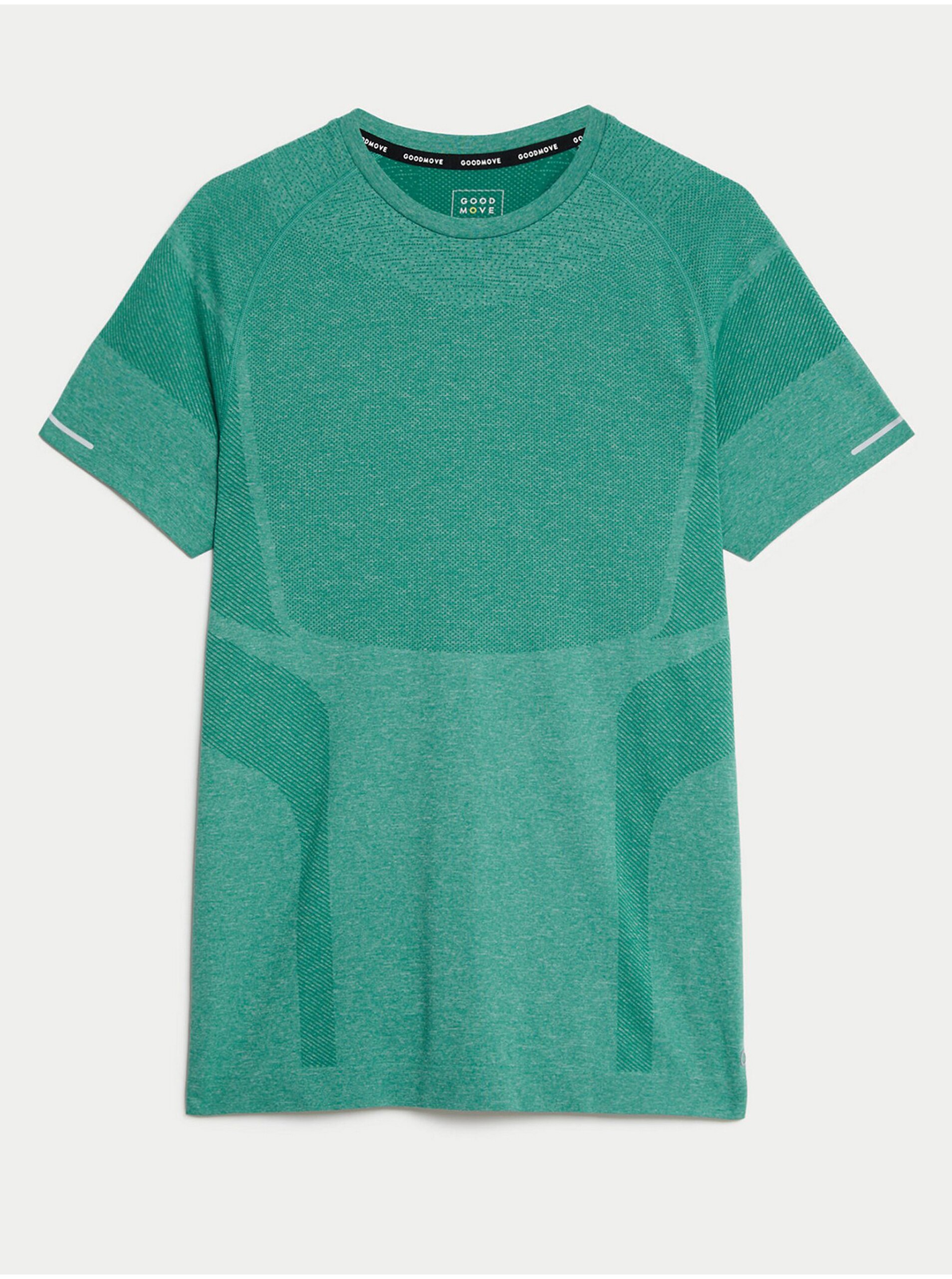 Lacno Zelené pánske športové tričko Marks & Spencer
