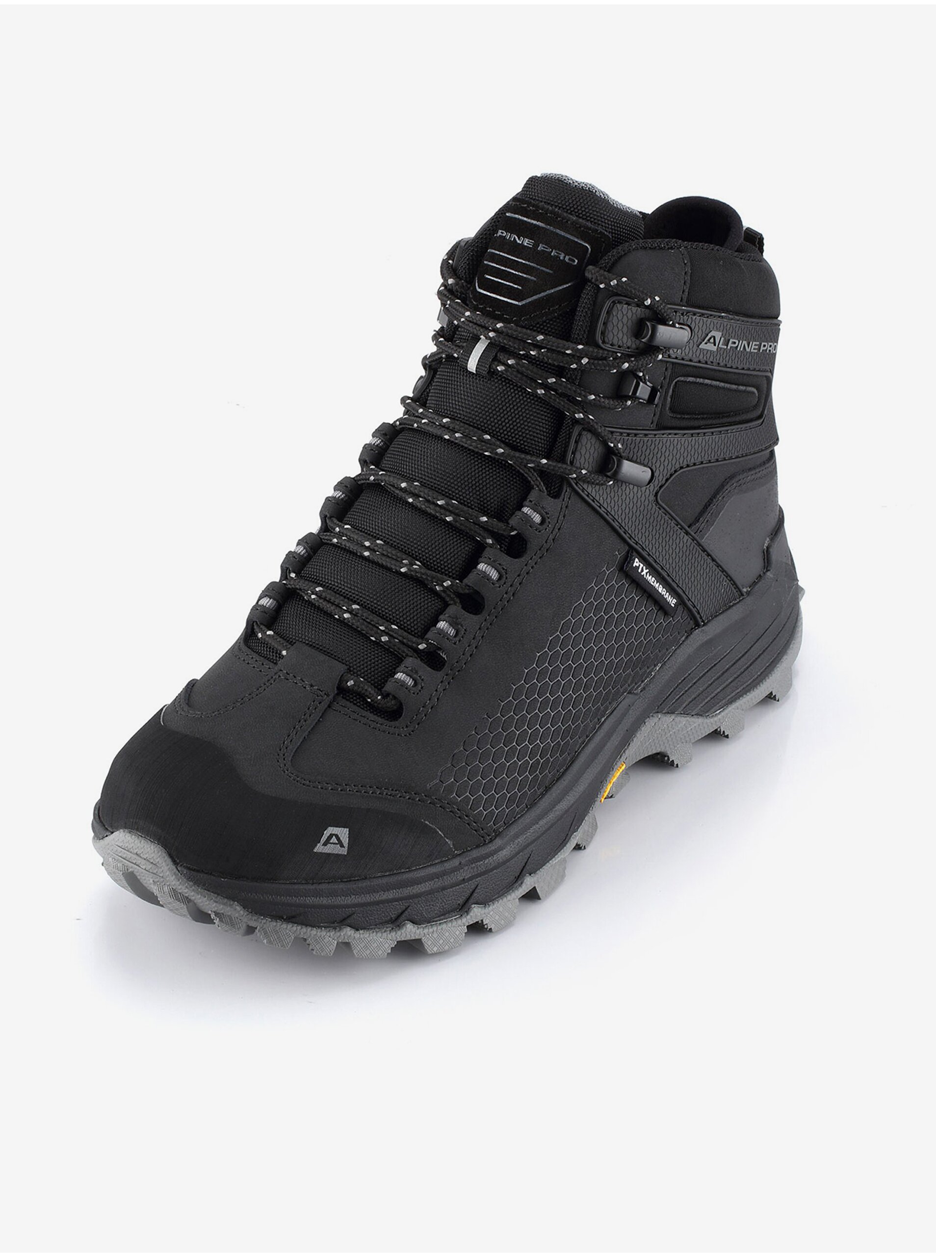 Levně Černé pánské outdoorové boty s membránou PTX ALPINE PRO Kneiffe