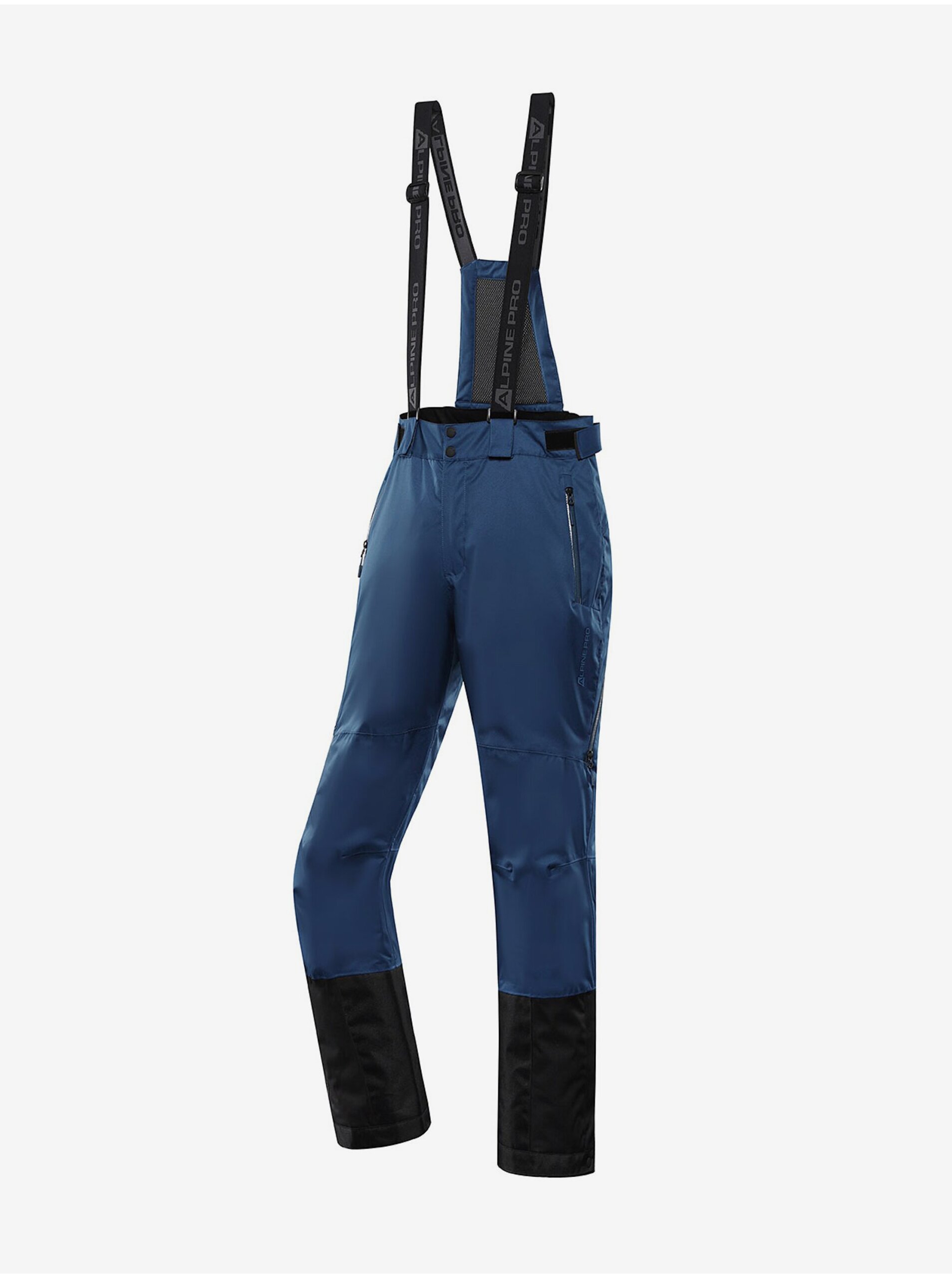Levně Tmavě modré pánské lyžařské kalhoty s membránou PTX ALPINE PRO Feler