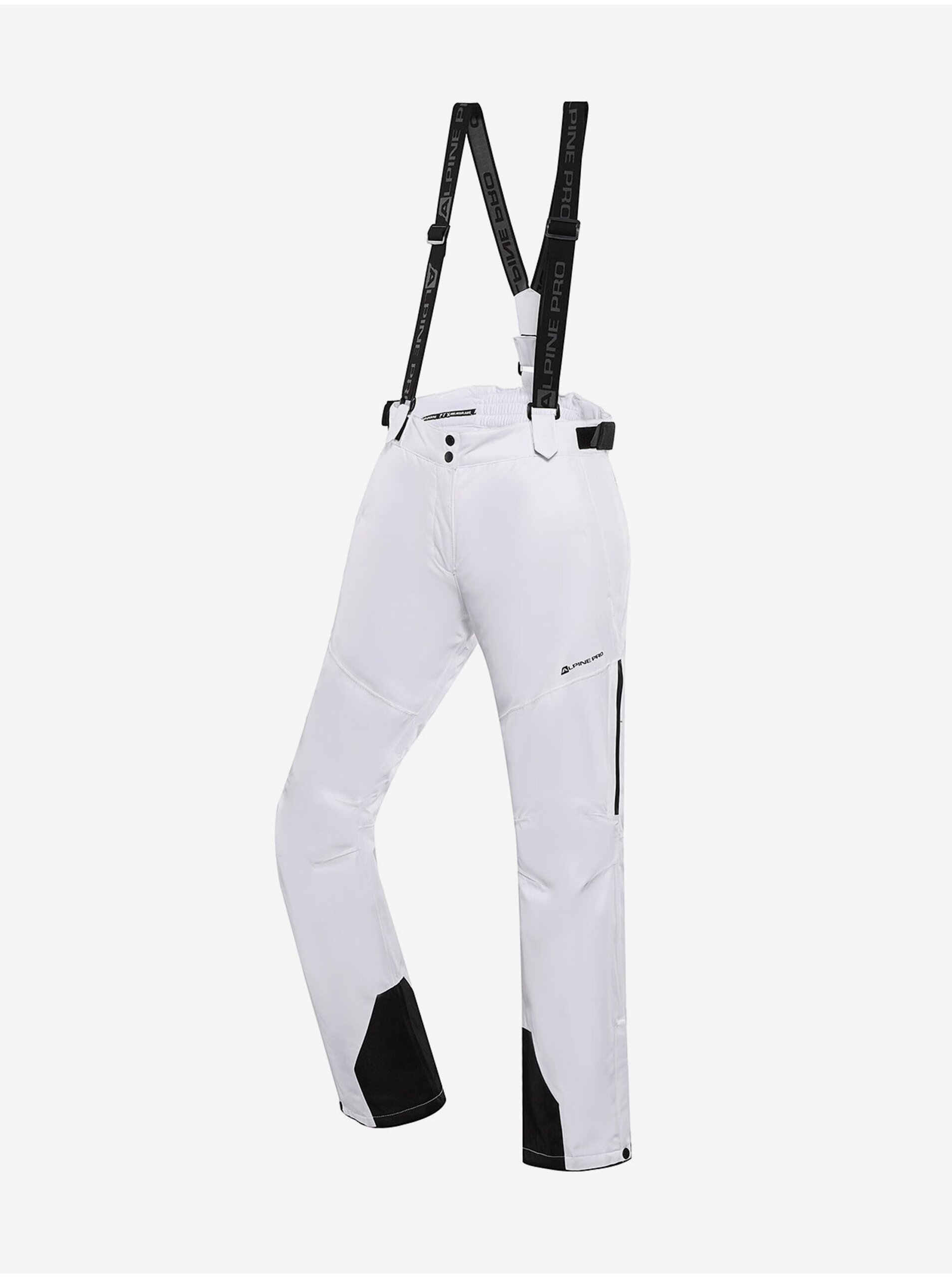 Levně Bílé dámské lyžařské kalhoty s membránou PTX ALPINE PRO Osaga