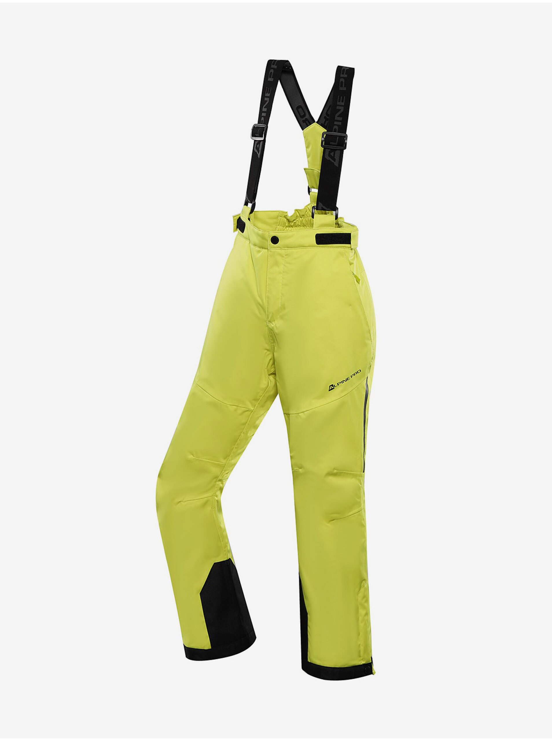 Lacno Svetlozelené detské lyžiarske nohavice s membránou ptx ALPINE PRE Osago