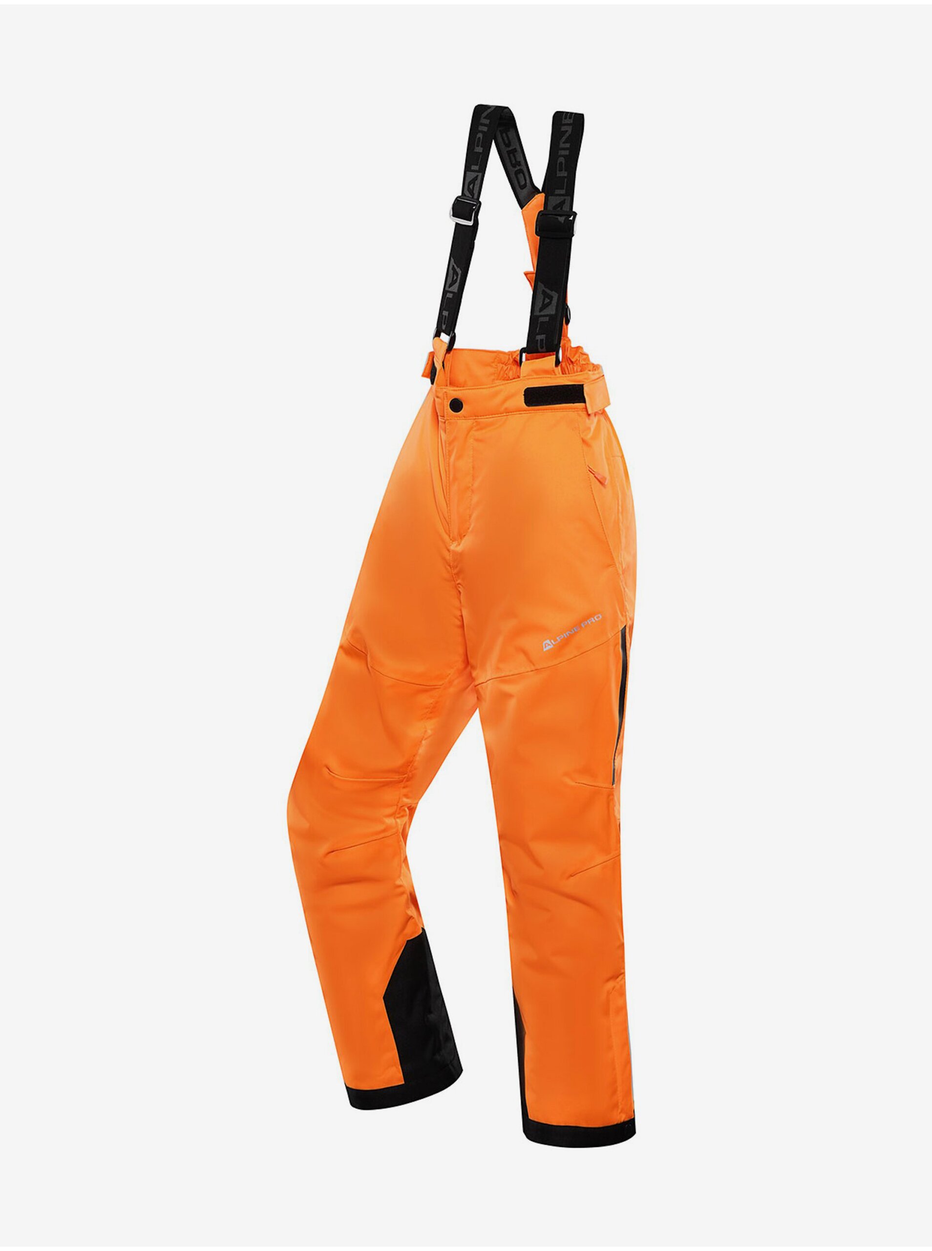 Levně Oranžové dětské lyžařské kalhoty s membránou ptx ALPINE PRO Osago