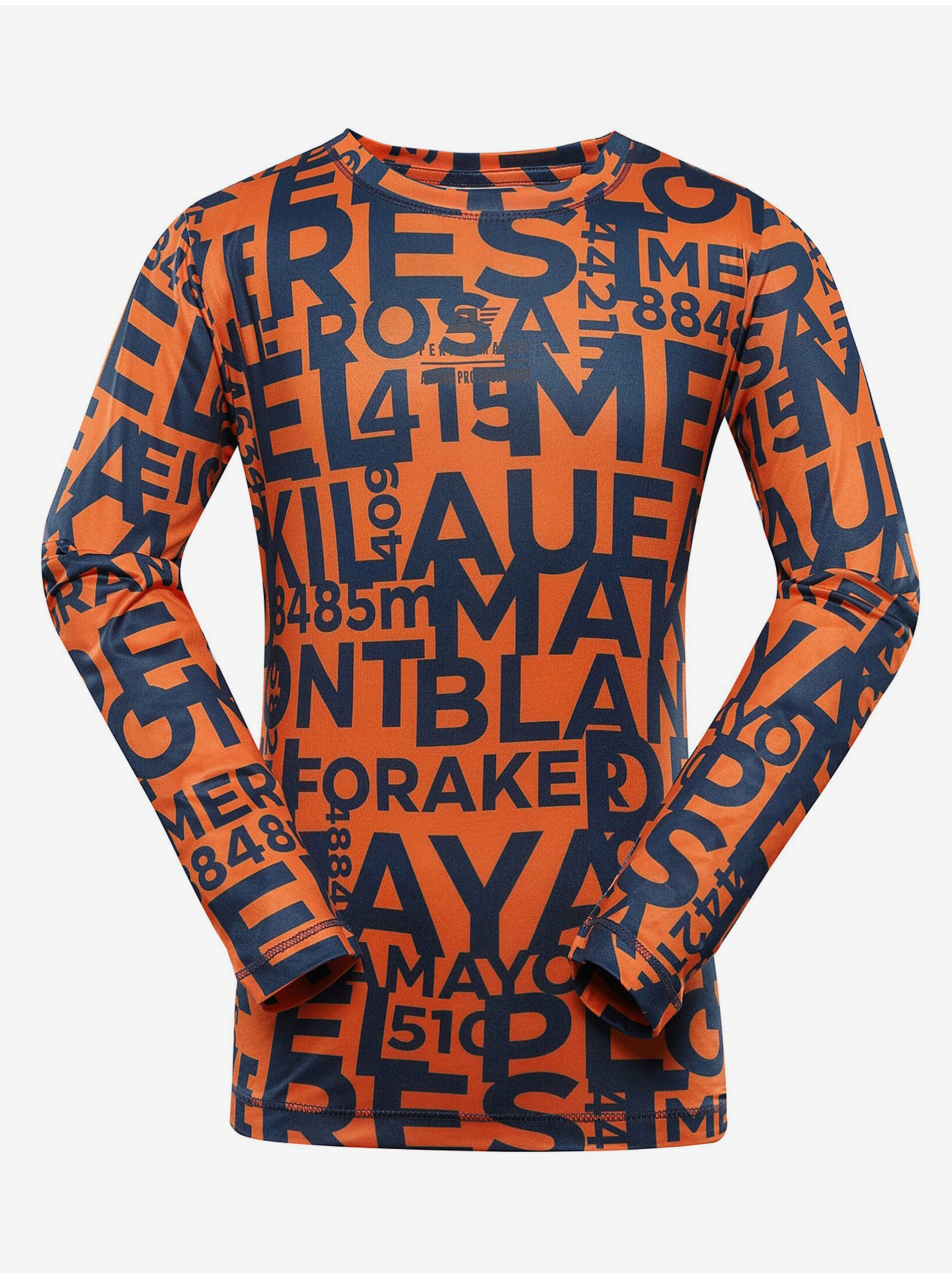 Lacno Oranžové detské funkčné tričko ALPINE PRO Louso