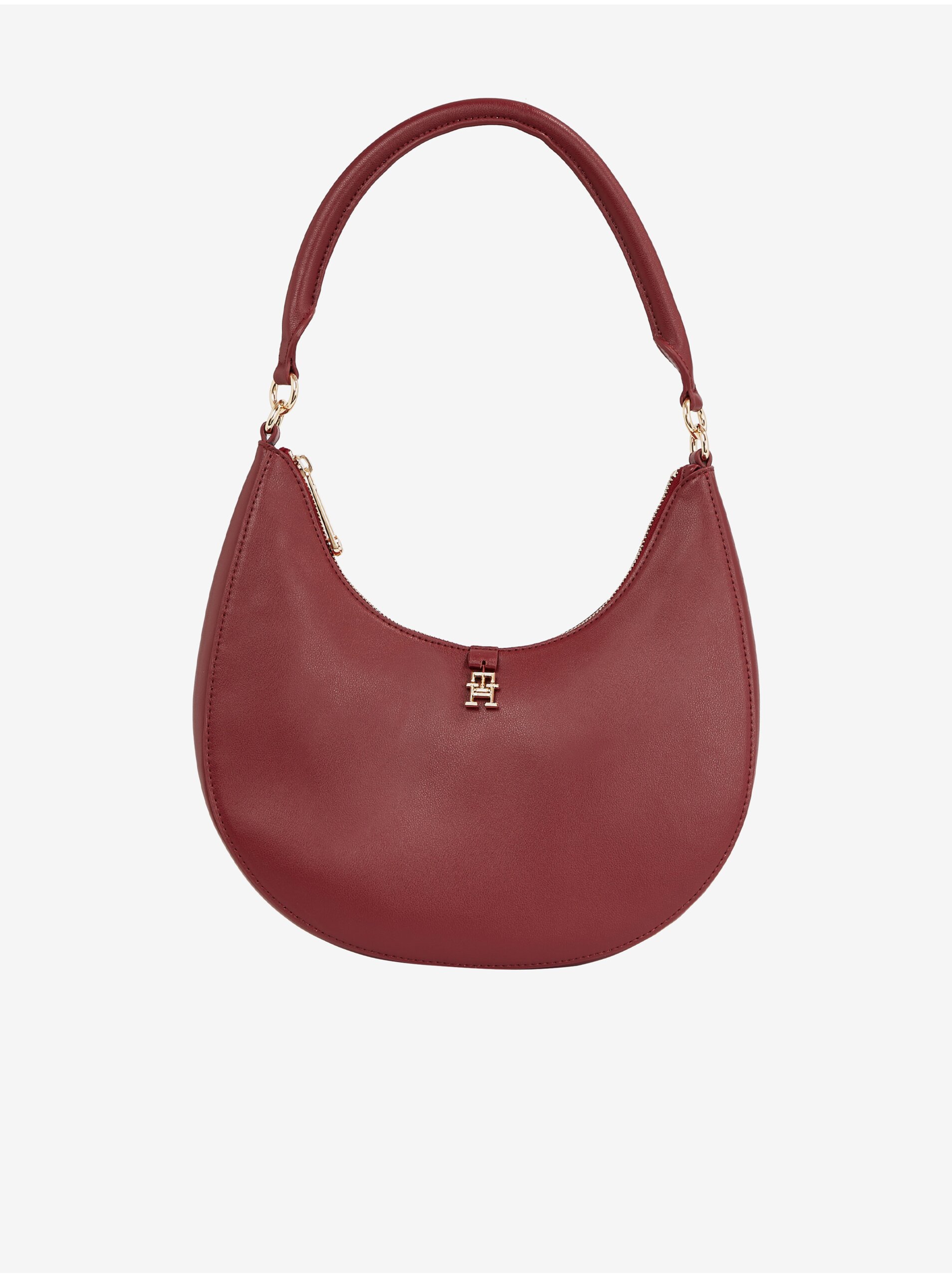 E-shop Vínová dámská kabelka Tommy Hilfiger Feminine Shoulder Bag
