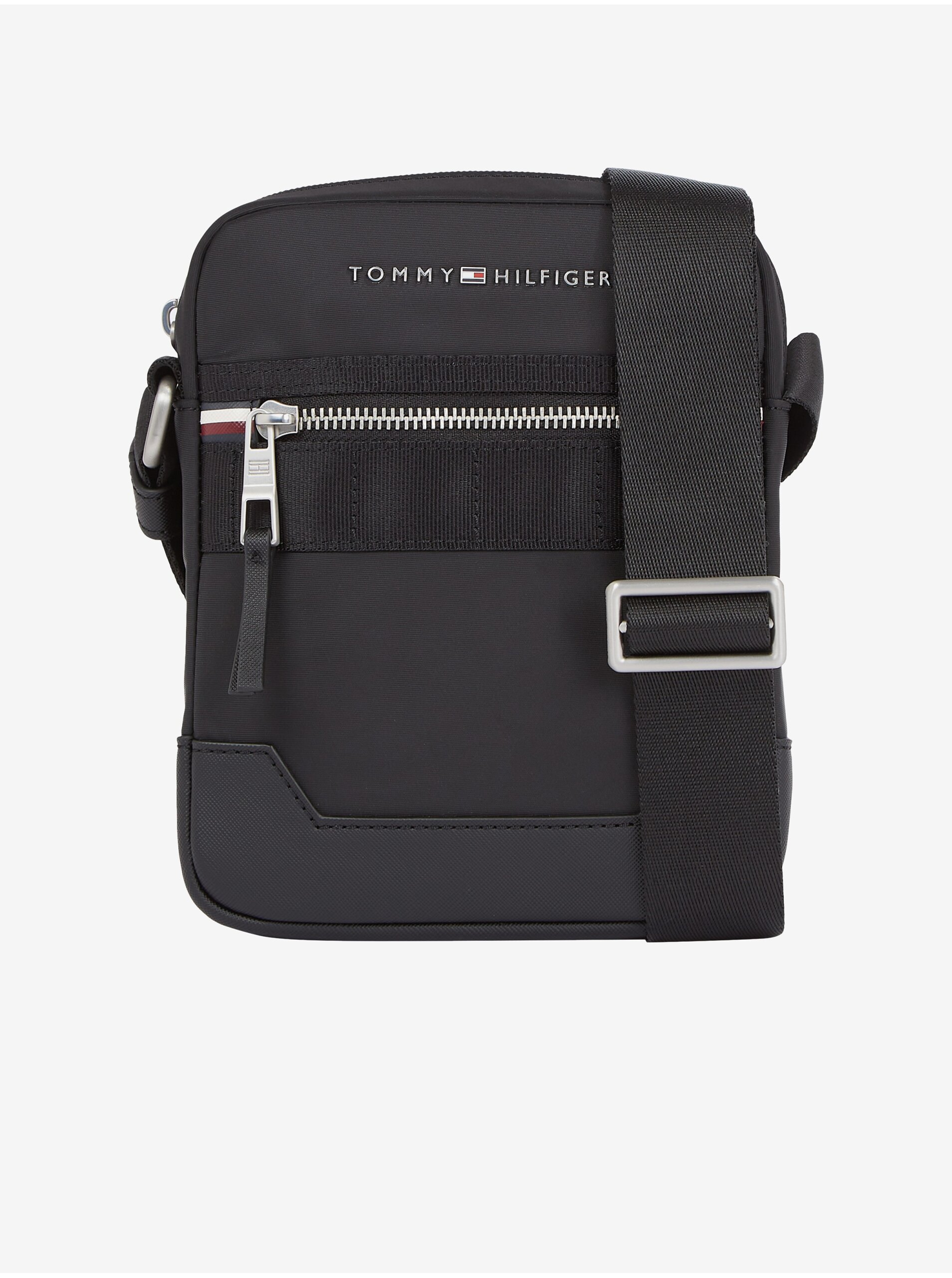 Levně Černá pánská taška přes rameno Tommy Hilfiger Elevated Nylon Mini Reporter