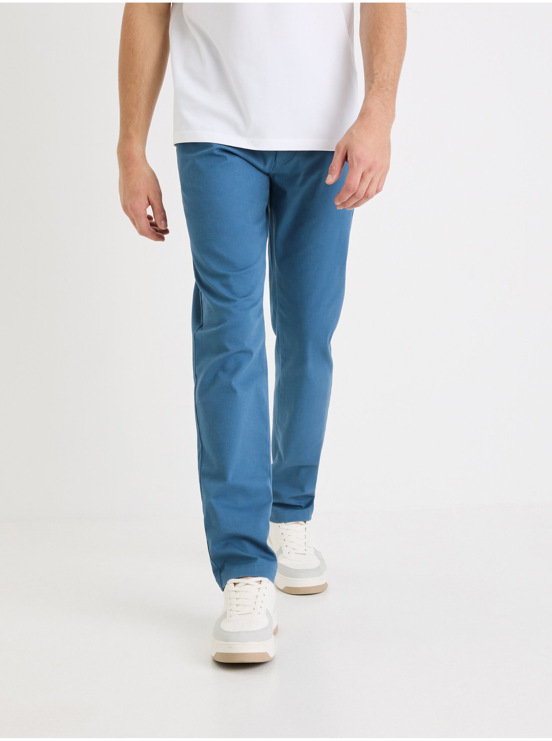 E-shop Modré pánské chino kalhoty Celio Tocharles