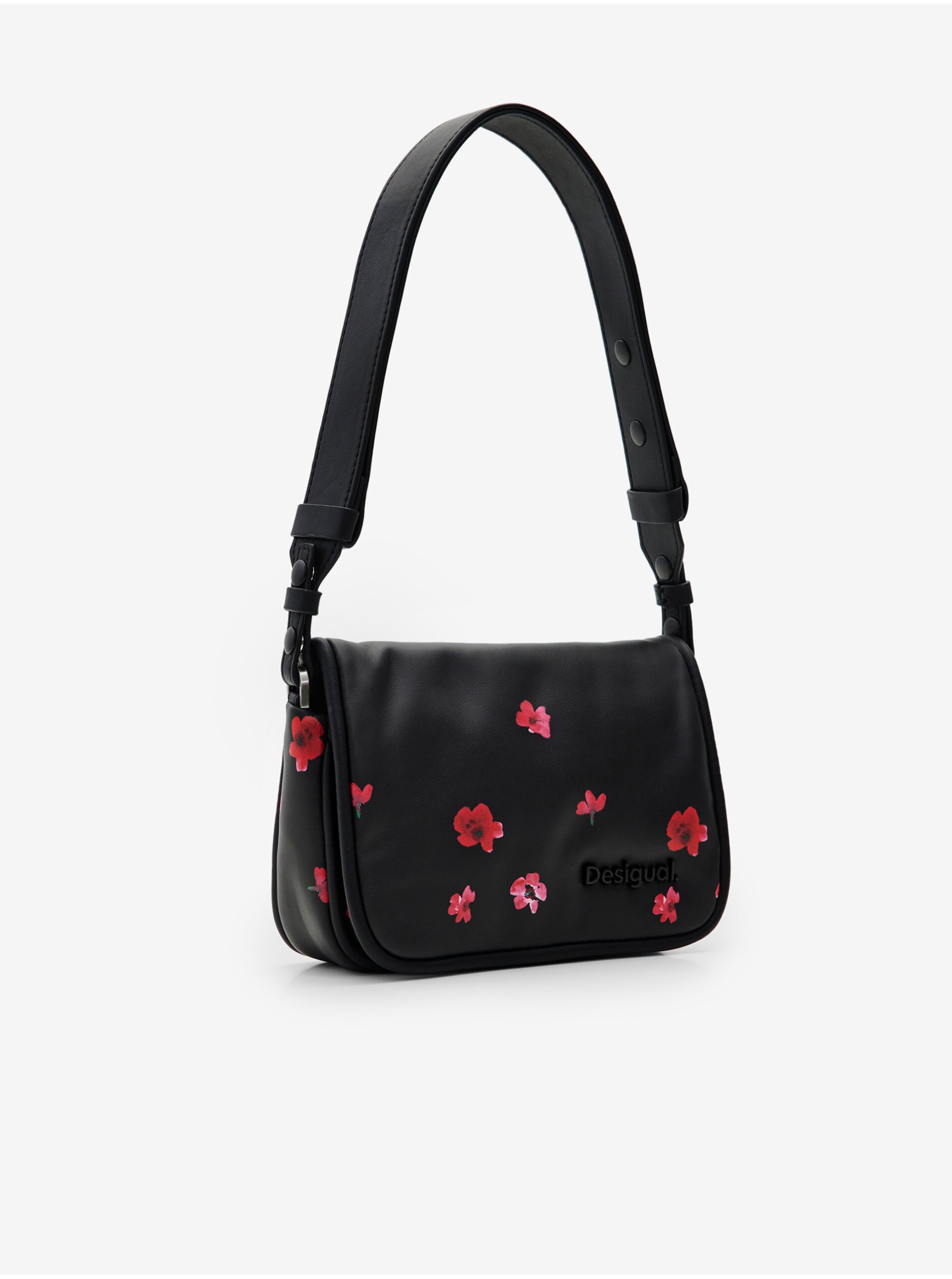 E-shop Čierna dámska kvetovaná kabelka Desigual Circa Gales