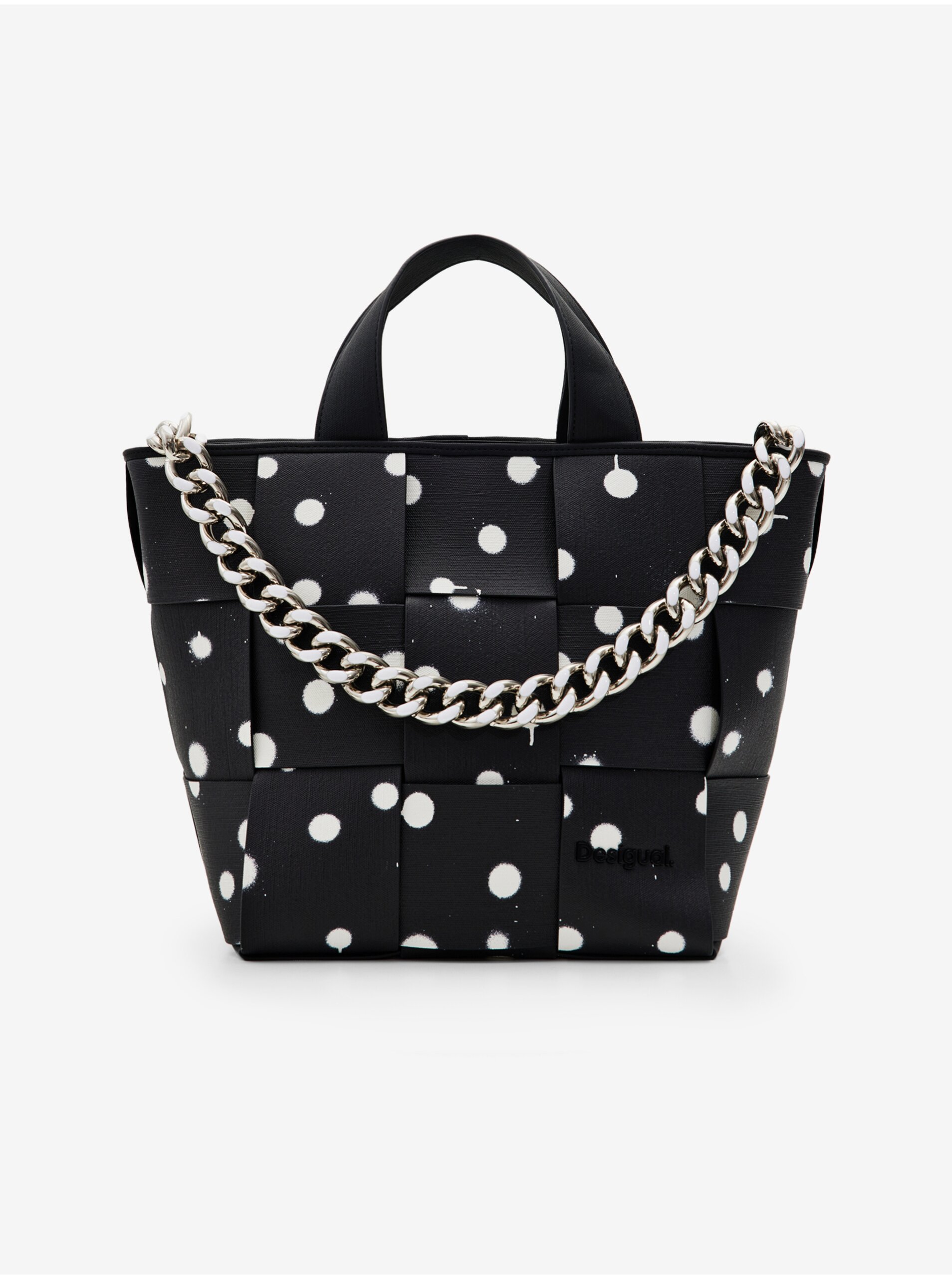 E-shop Čierna dámska vzorovaná kabelka Desigual New Splatter Valdivia