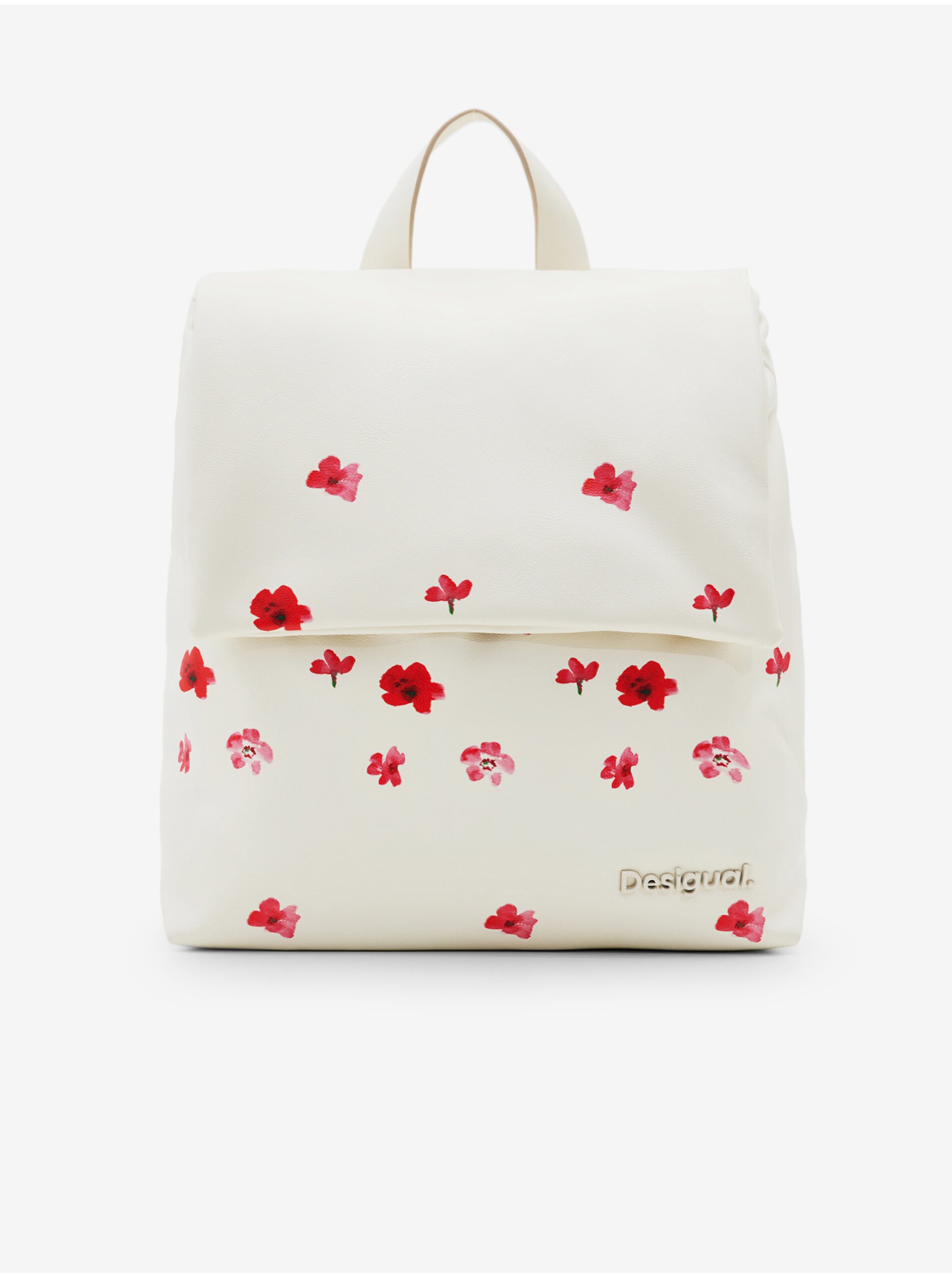 E-shop Krémový dámský květovaný batoh Desigual Circa Dubrovnik