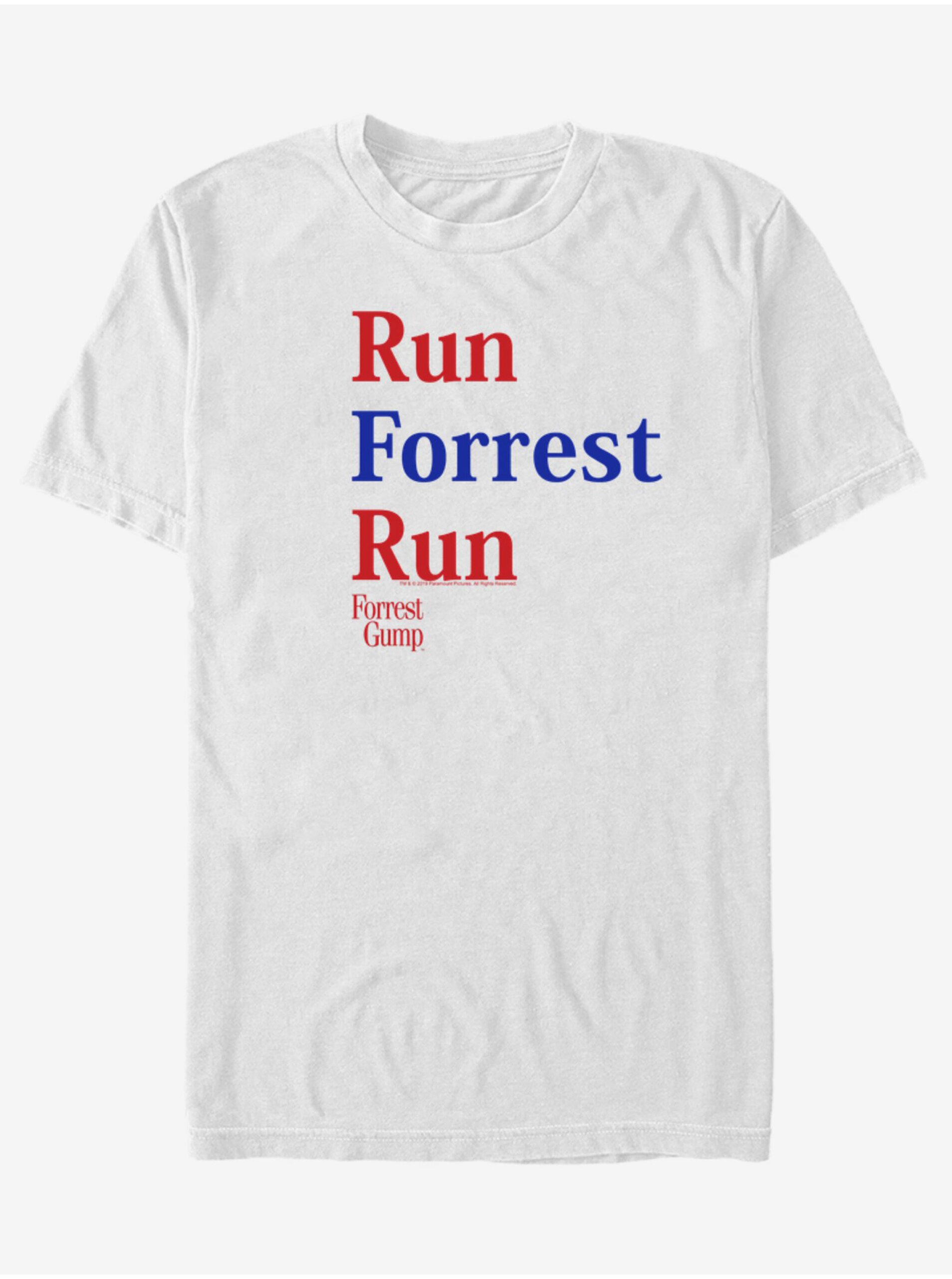 Levně Bílé unisex tričko ZOOT.Fan Paramount Run Forrest Red Blue