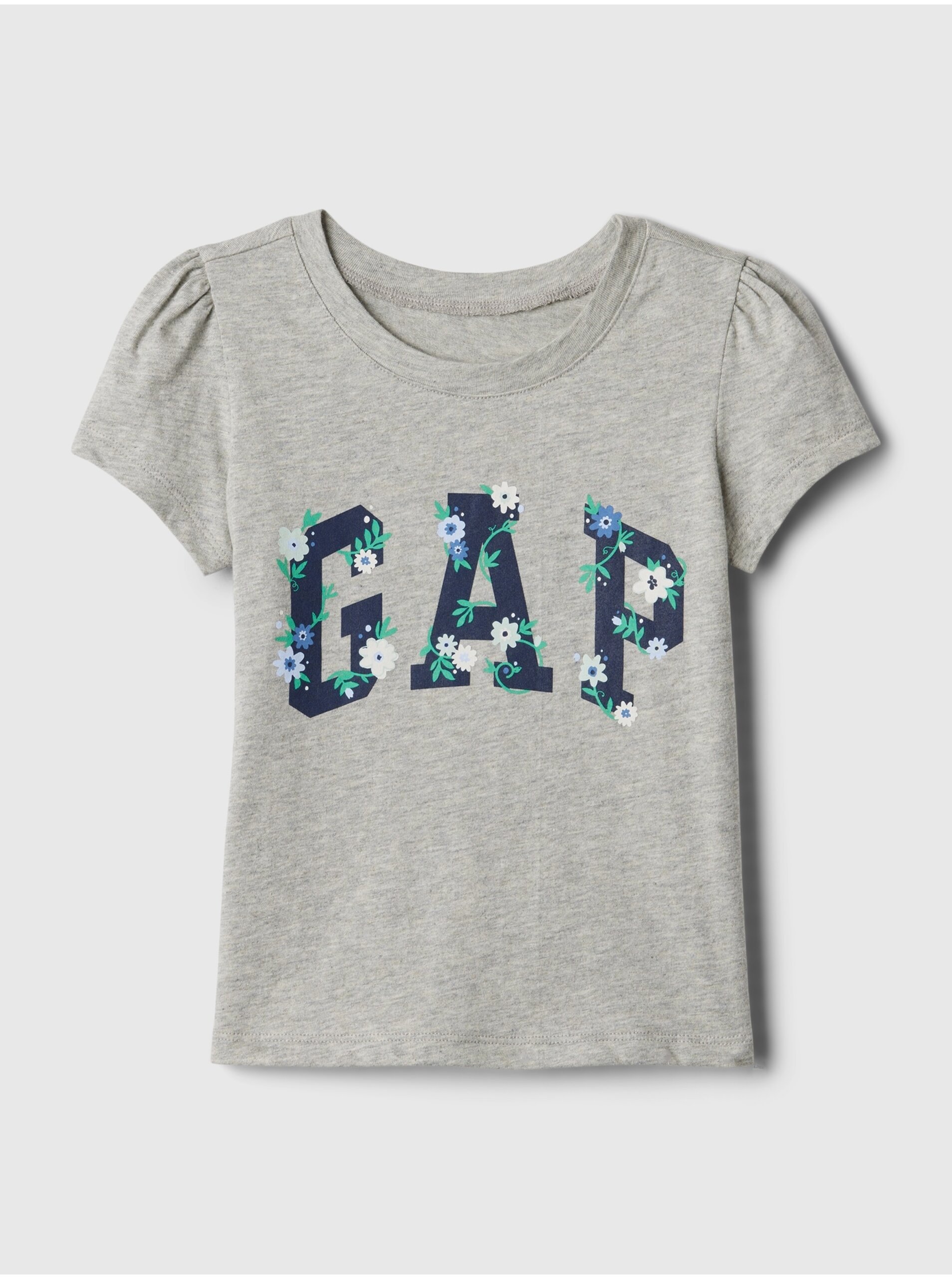 E-shop Světle šedé holčičí tričko GAP