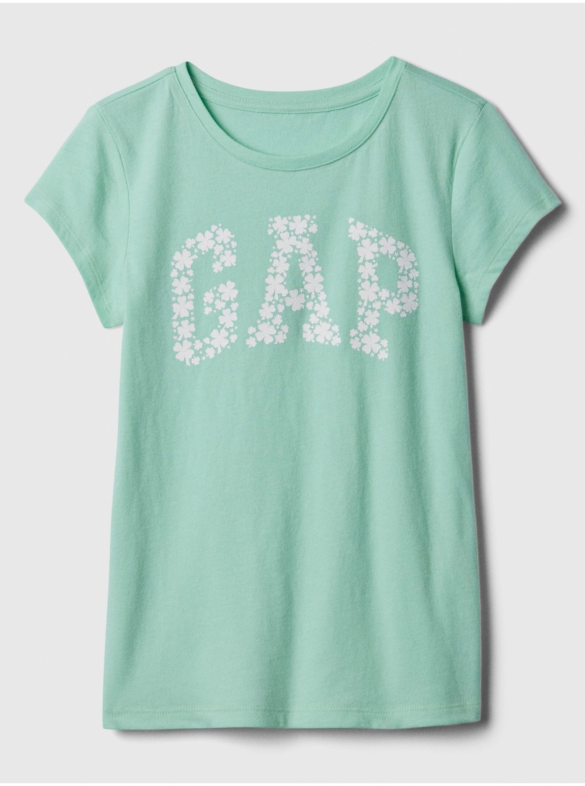 E-shop Tyrkysové holčičí tričko GAP