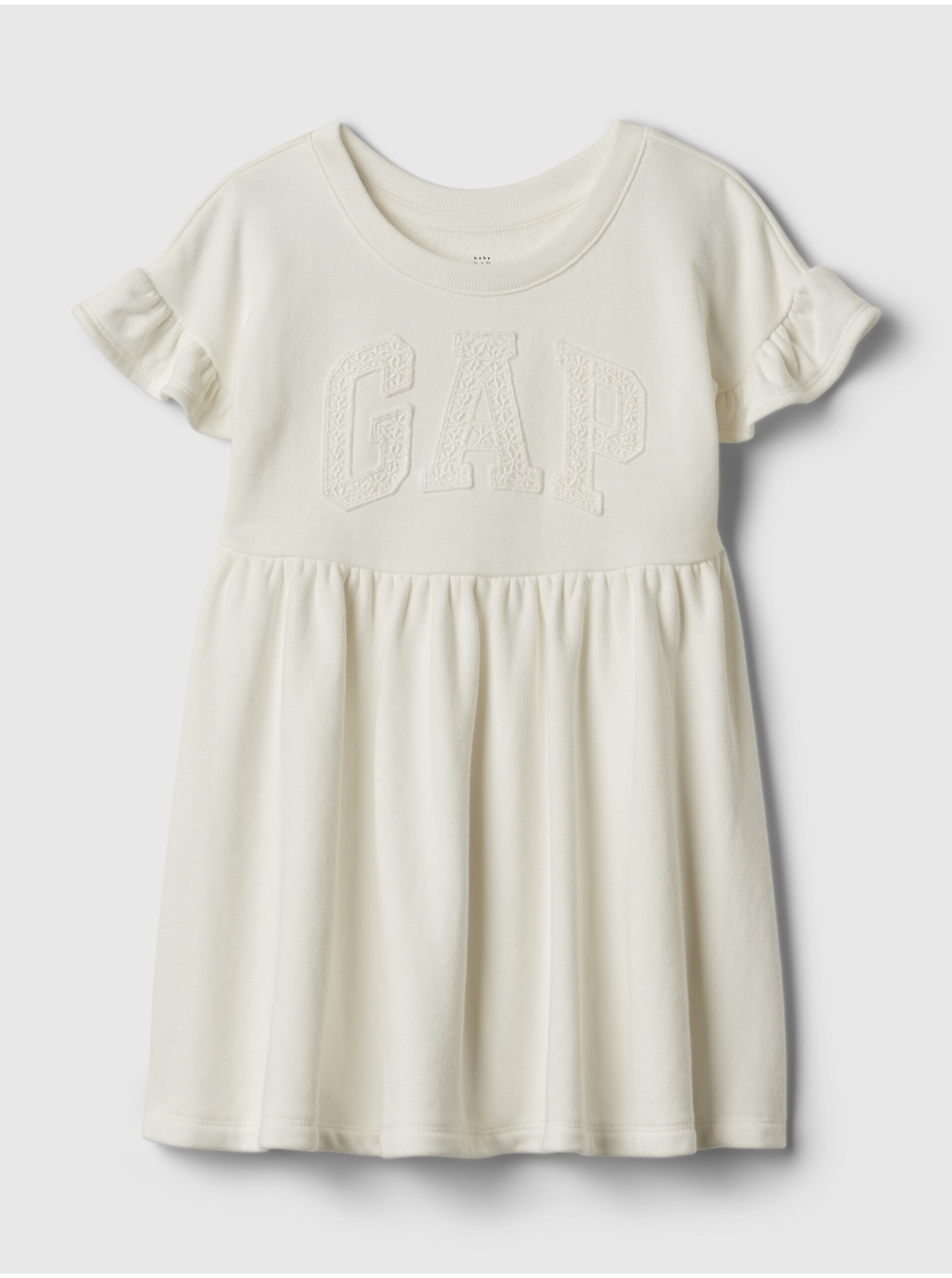 E-shop Bílé holčičí šaty GAP