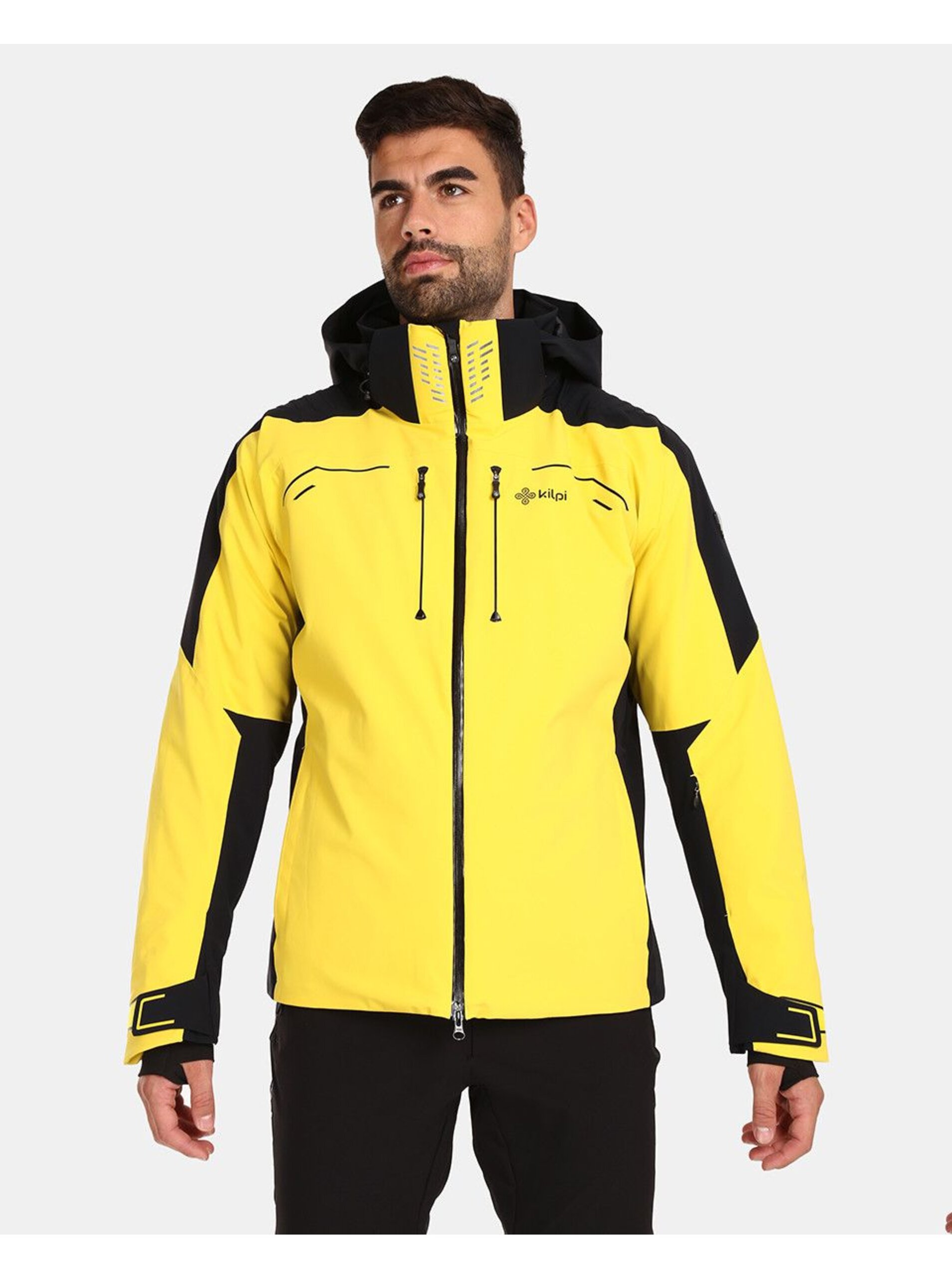 Levně Žlutá pánská lyžařská bunda Kilpi Hyder-M
