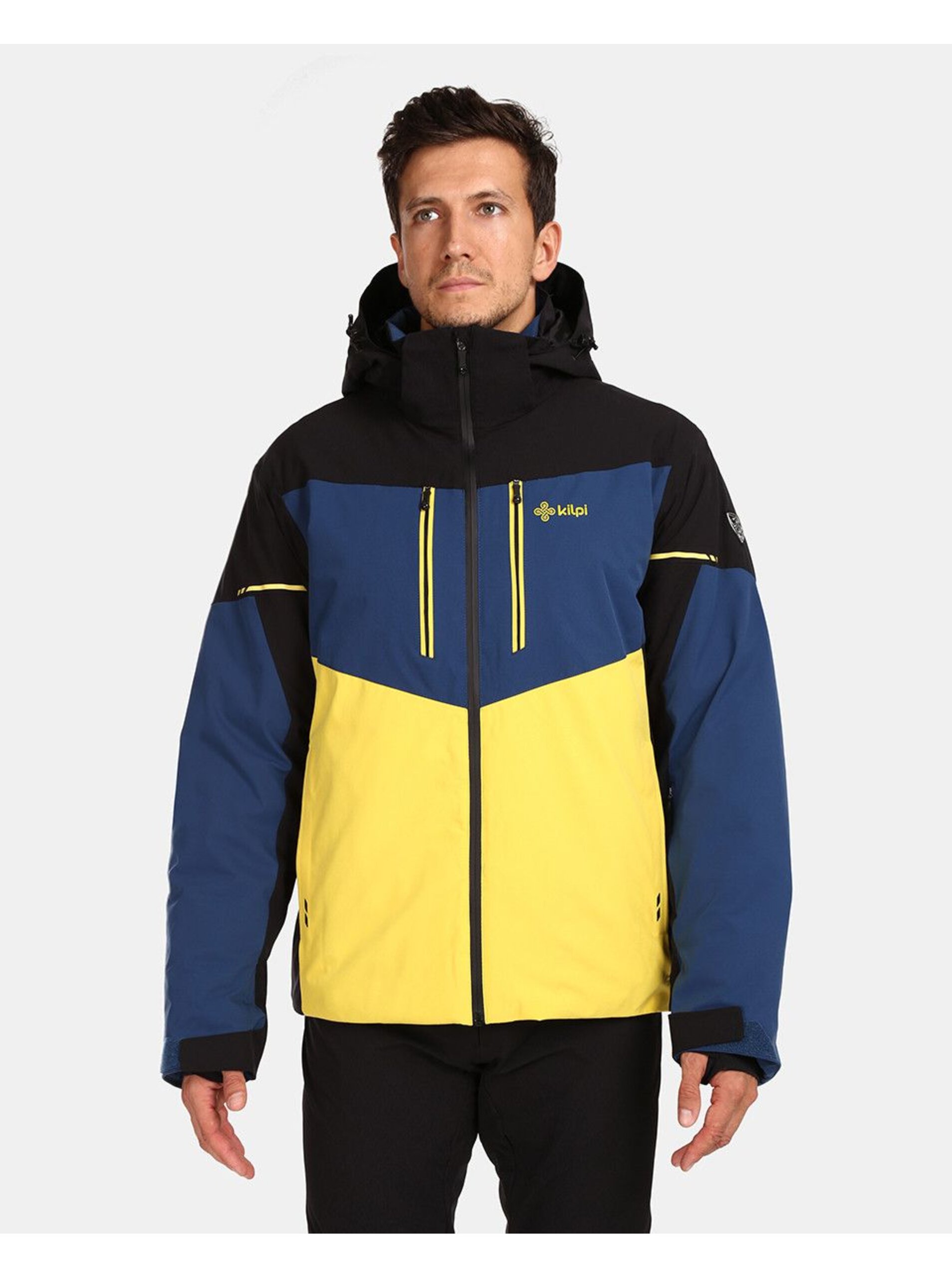 Lacno Žltá-modrá pánska lyžiarska bunda Kilpi TONNSI-M