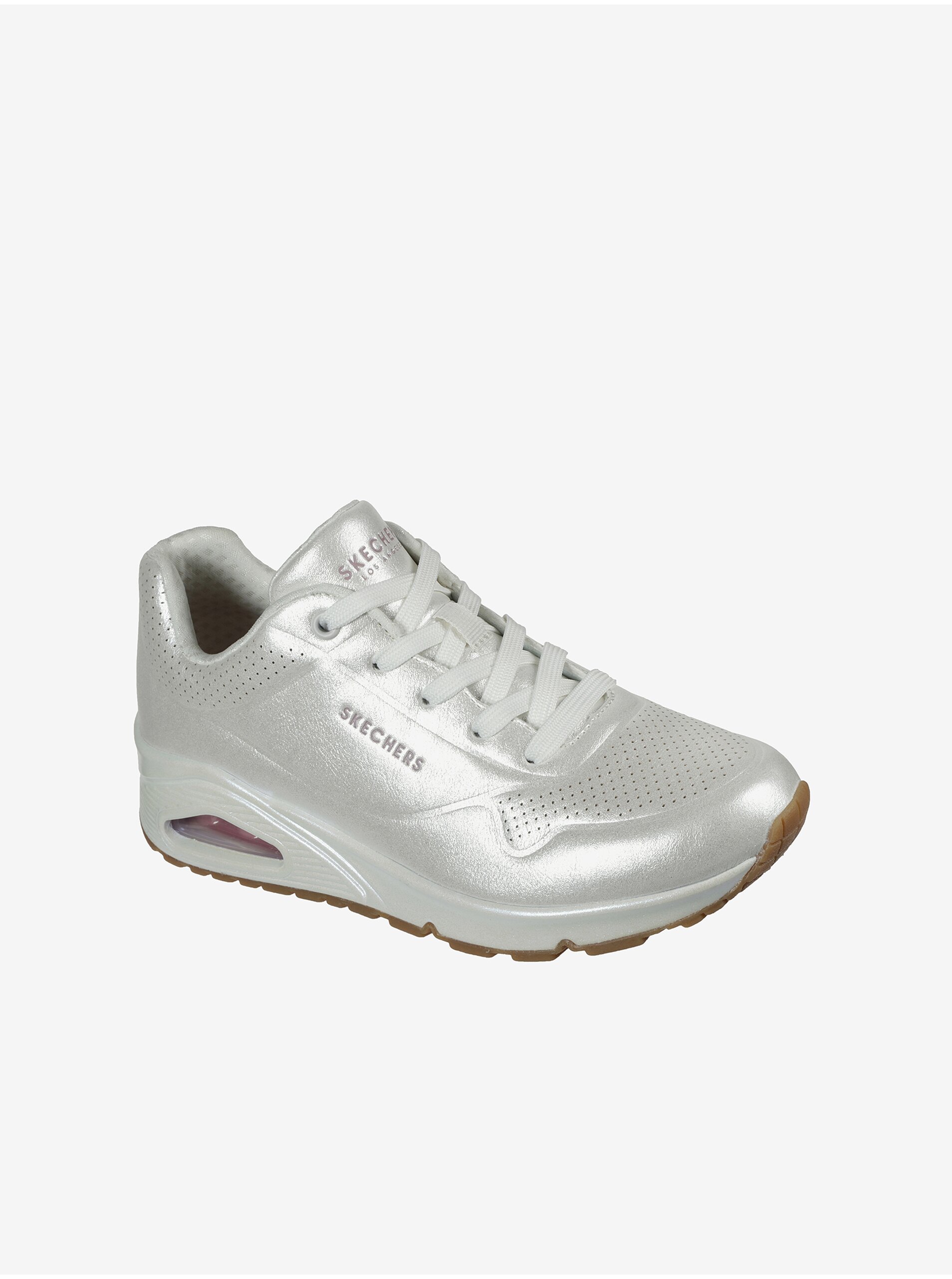E-shop Bílé dámské tenisky Skechers Uno - Pearl Queen
