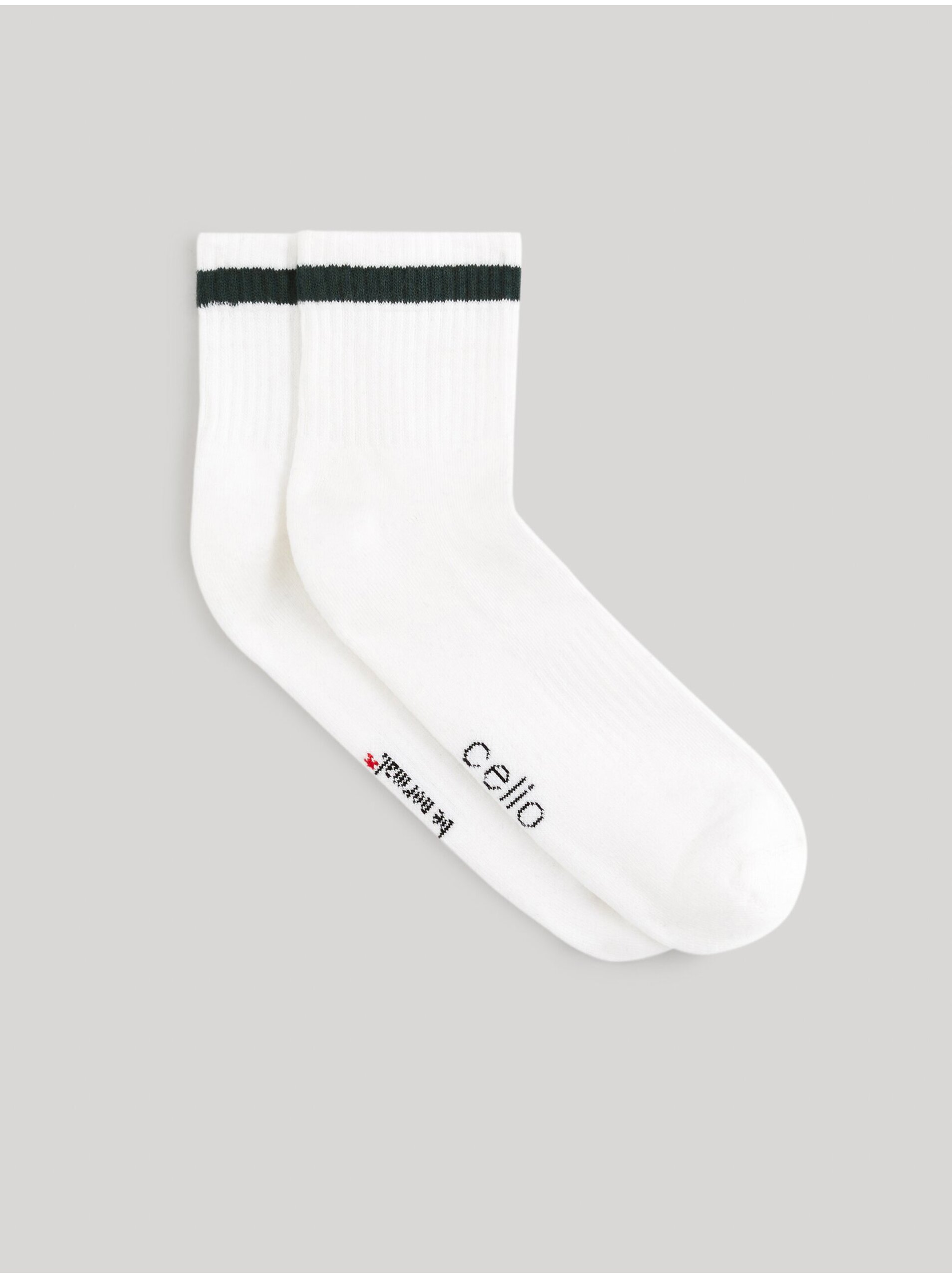Levně Bílé pánské ponožky Celio Gihalf