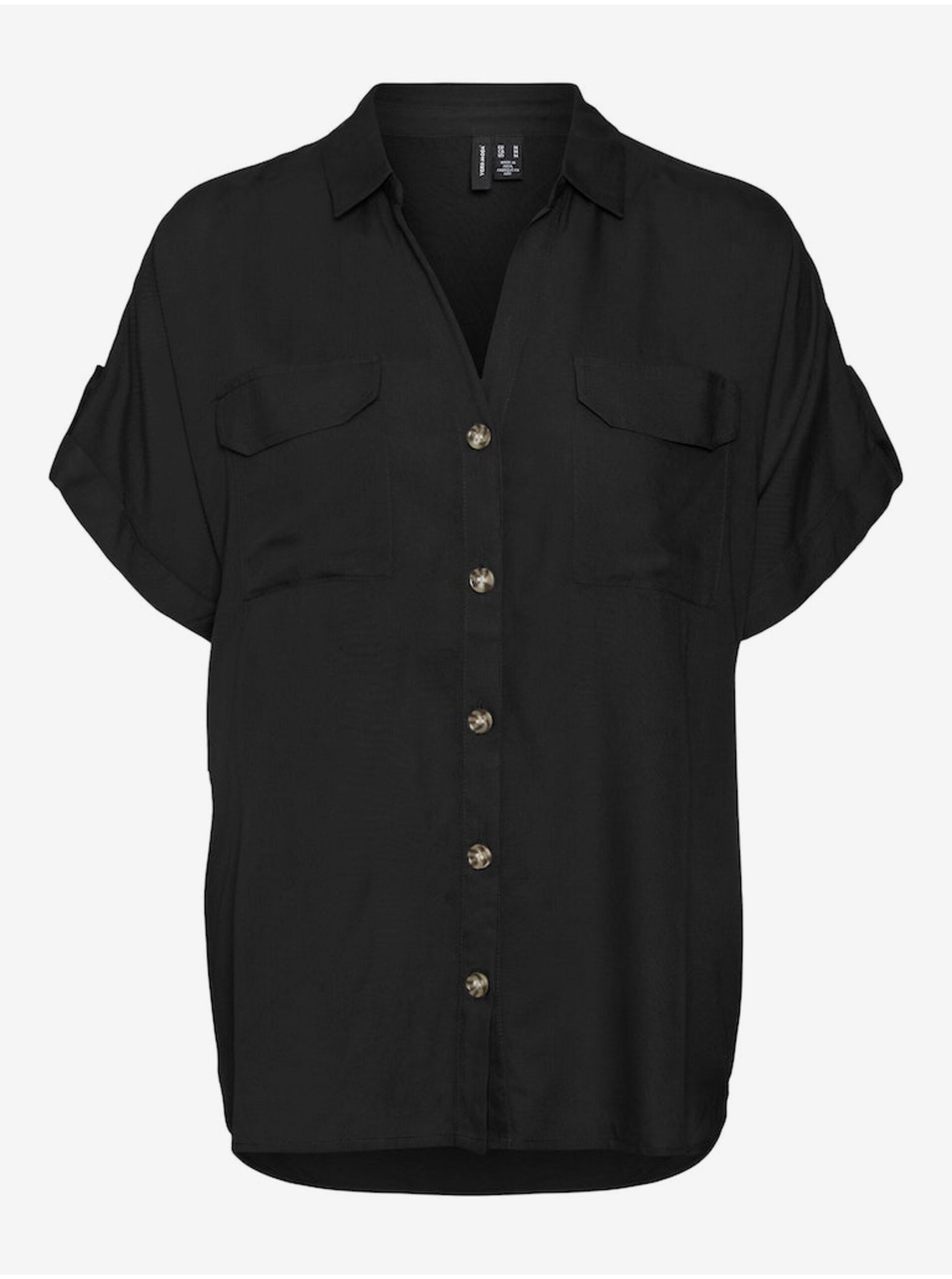 E-shop Černá dámská košile Vero Moda Bumpy