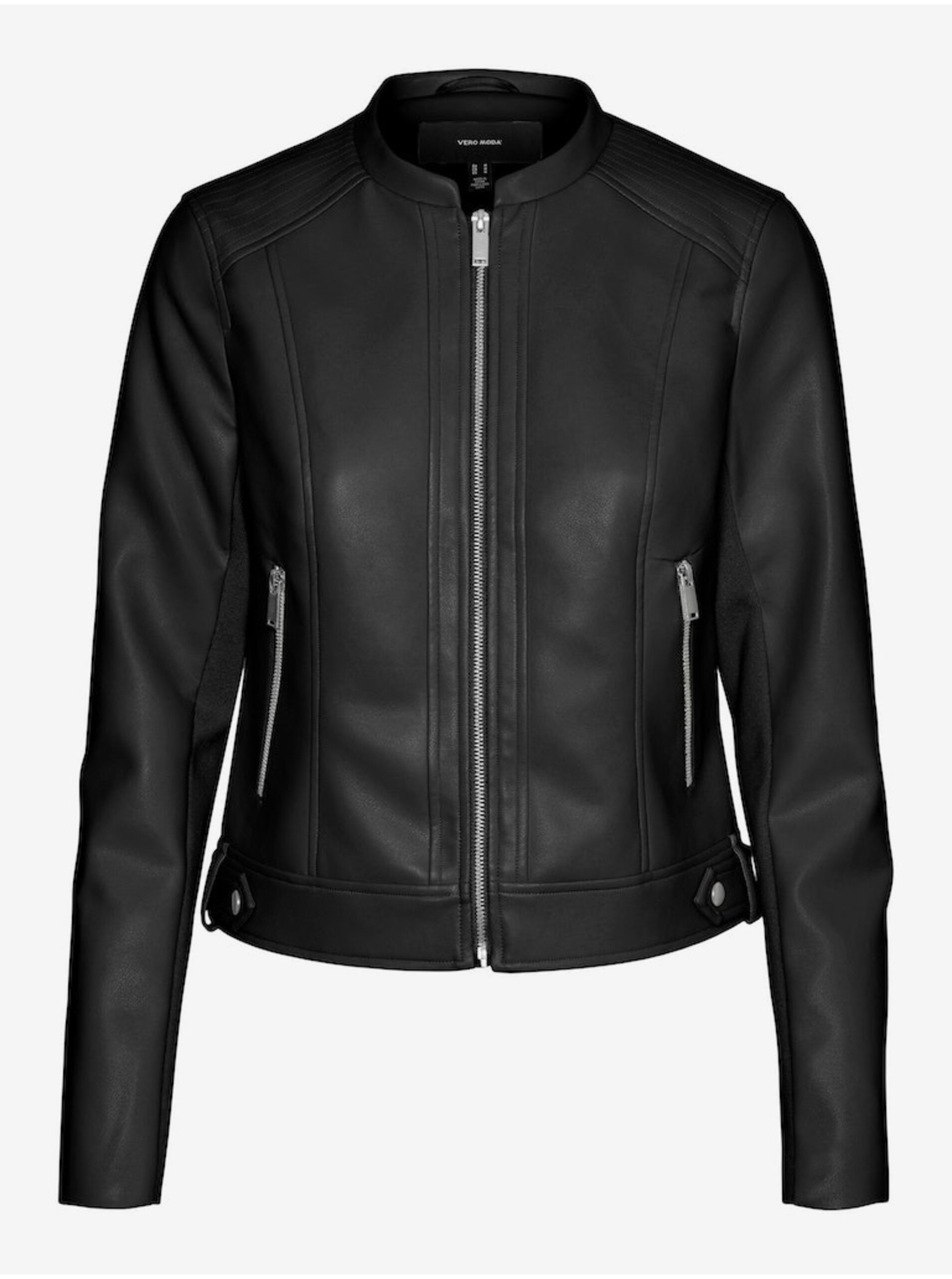 E-shop Černá dámská koženková bunda Vero Moda Riley