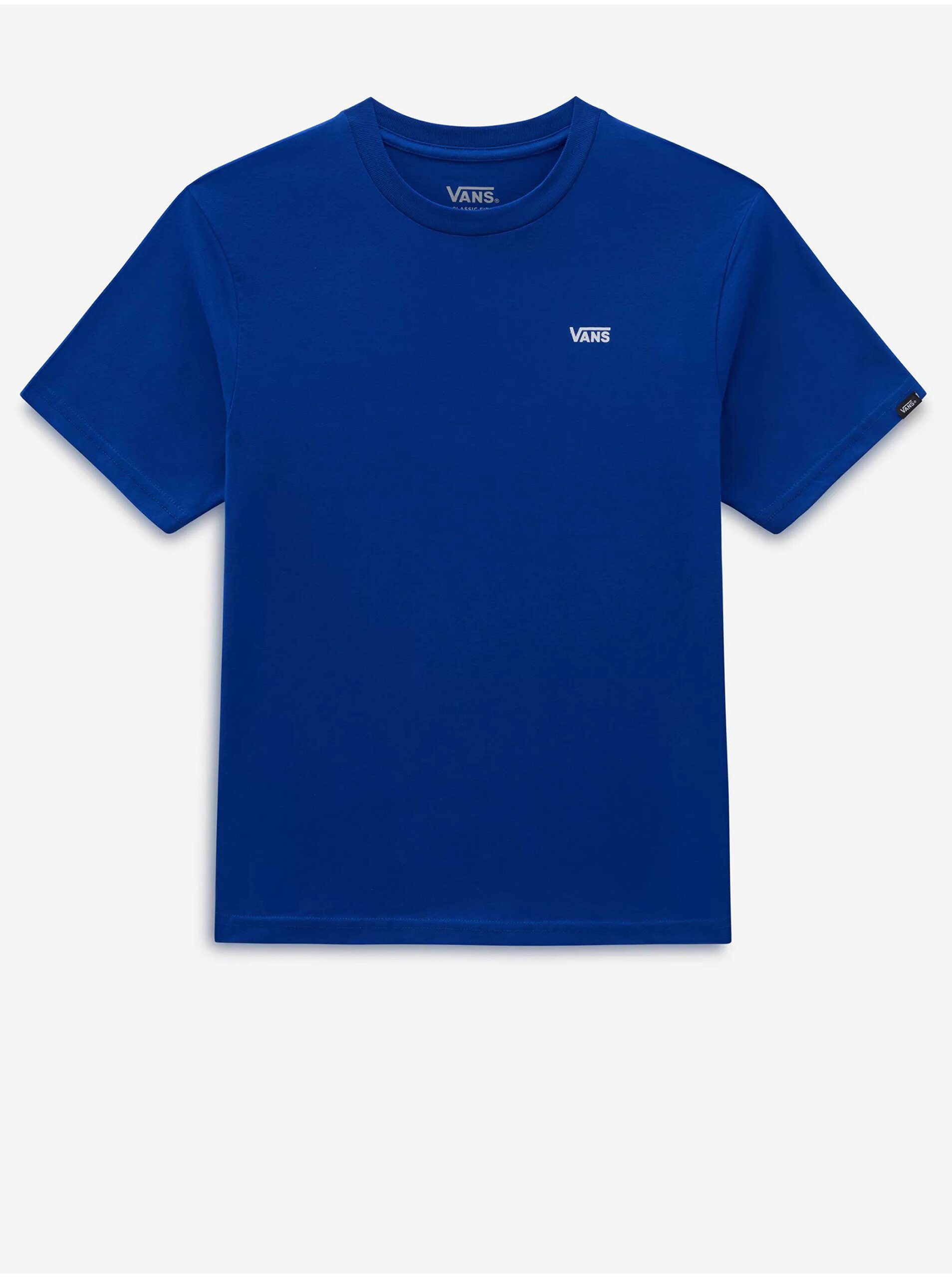 Levně Modré klučičí tričko VANS Left Chest Logo
