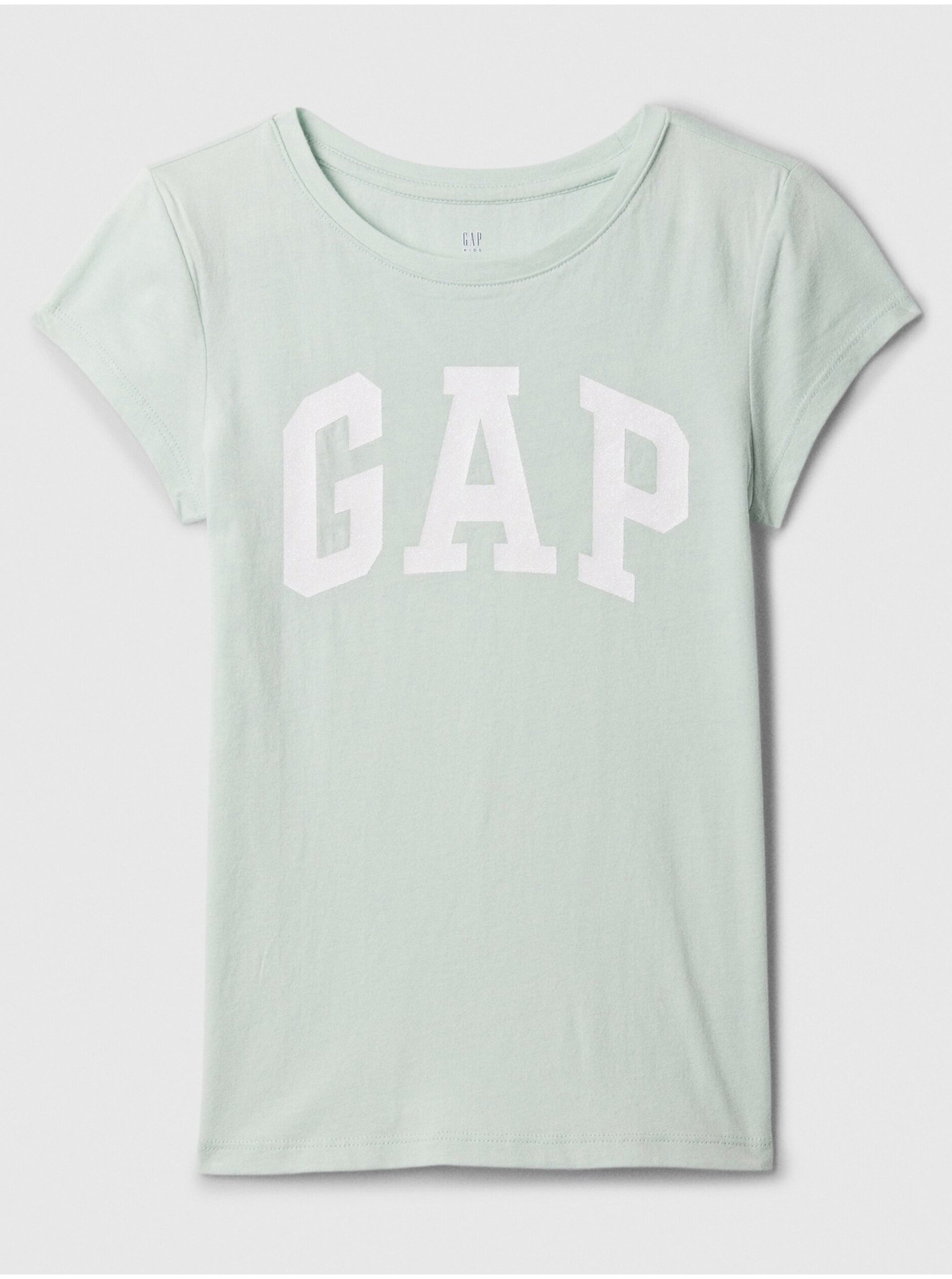 Lacno Svetlo zelené dievčenské tričko GAP