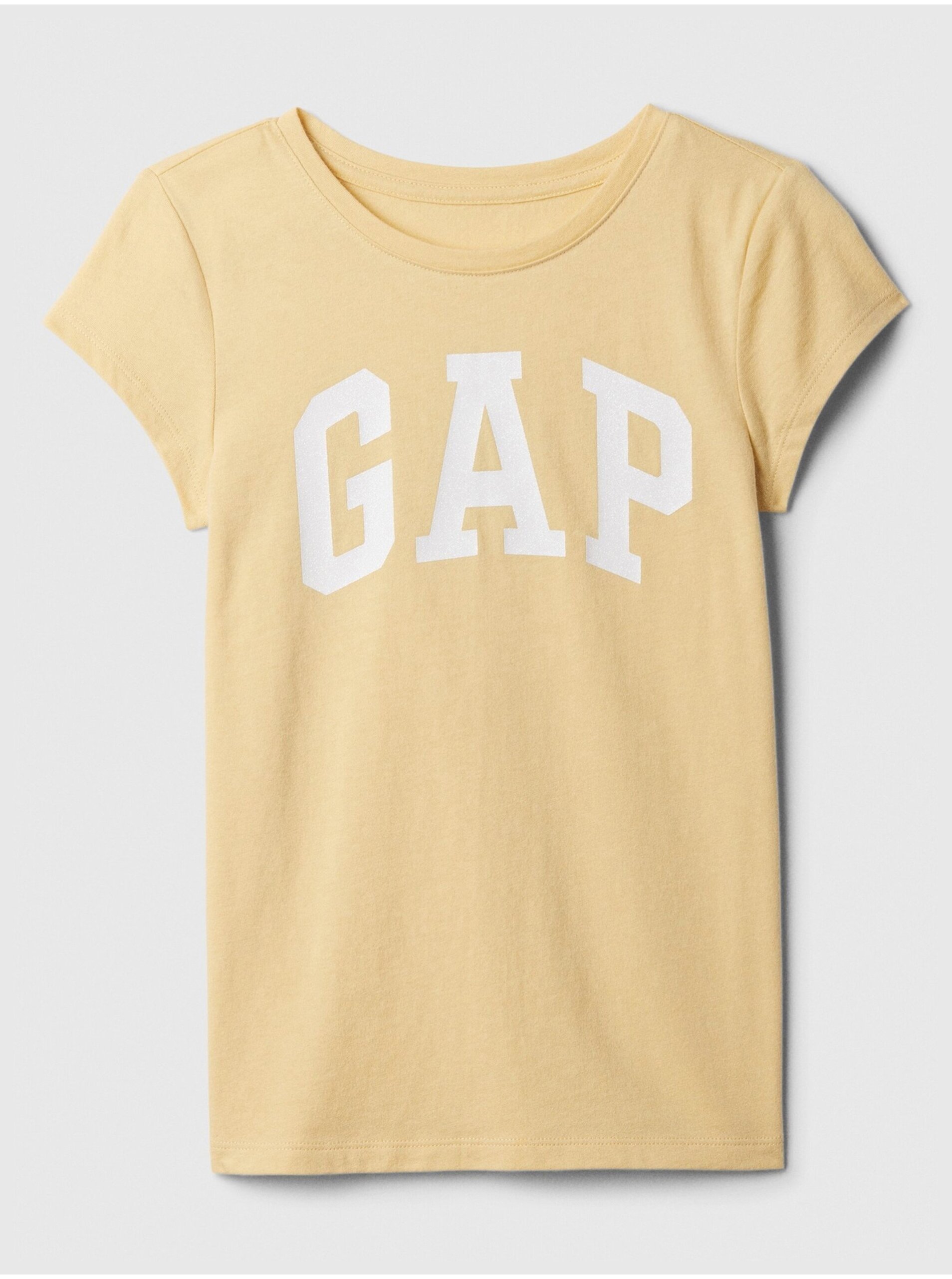 Levně Meruňkové holčičí tričko GAP