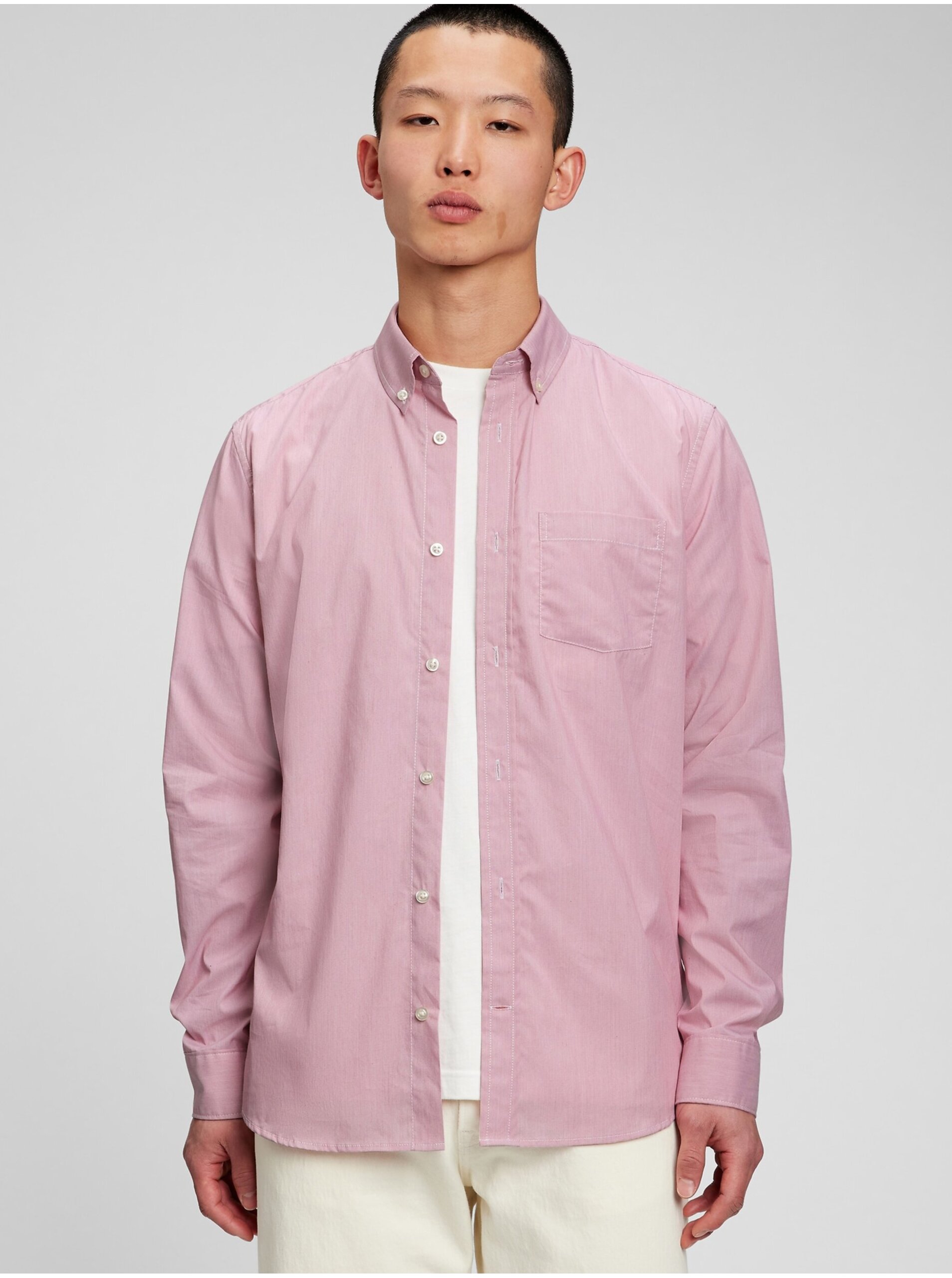 Lacno Ružová pánska košeľa GAP
