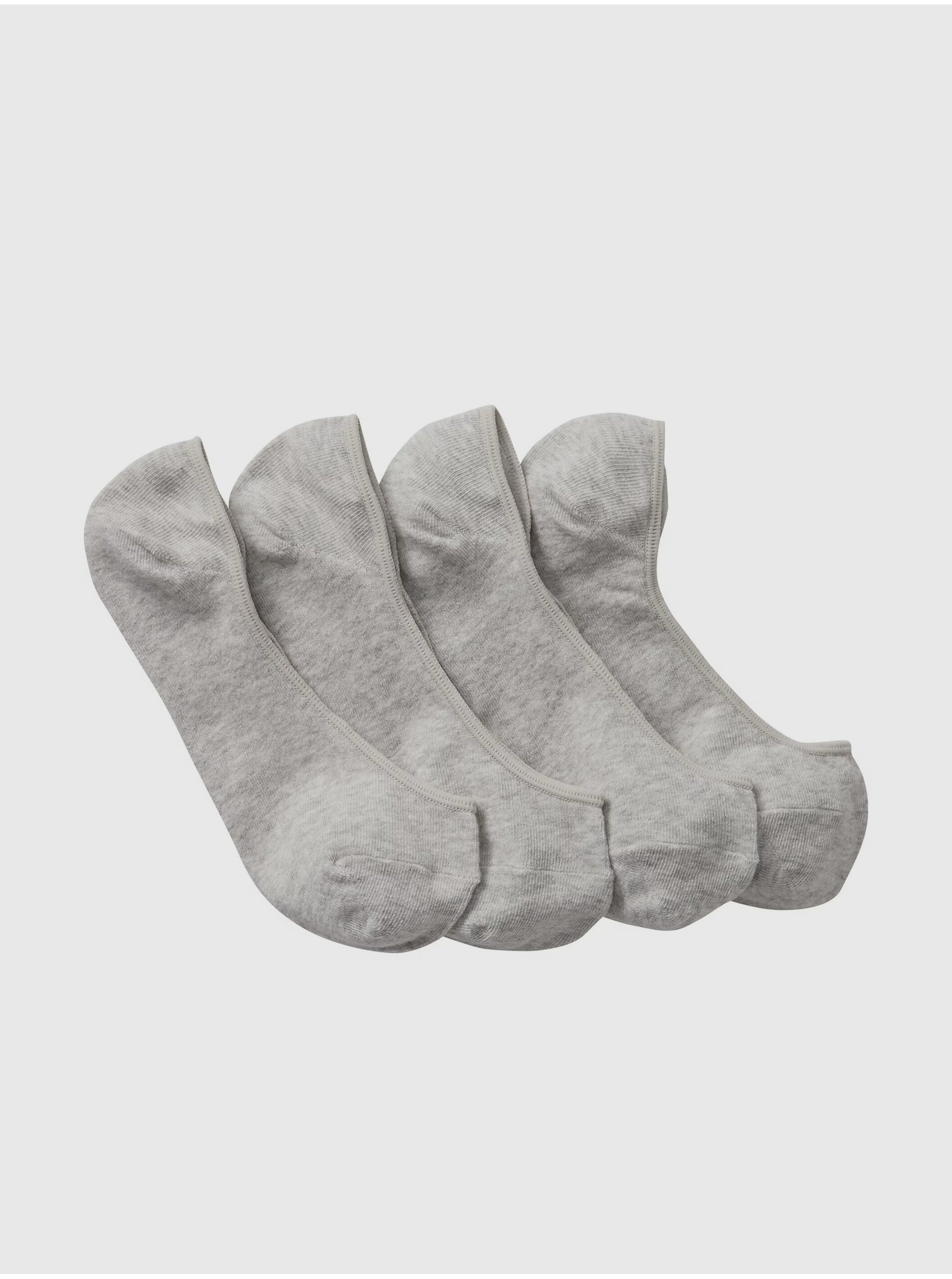 Levně Sada dvou párů dámských ponožek v šedé barvě GAP