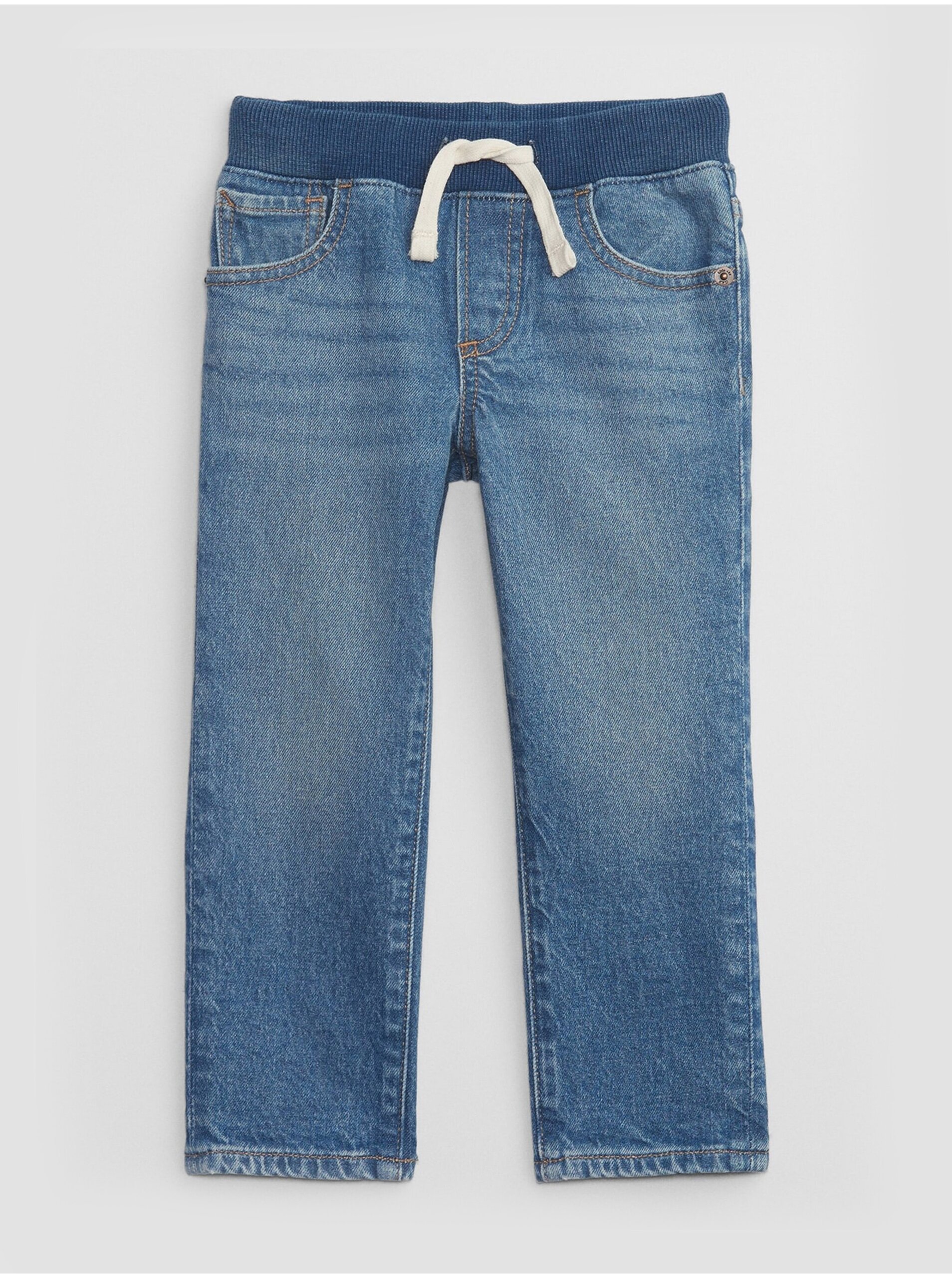 Lacno Modré chlapčenské slim fit džínsy GAP