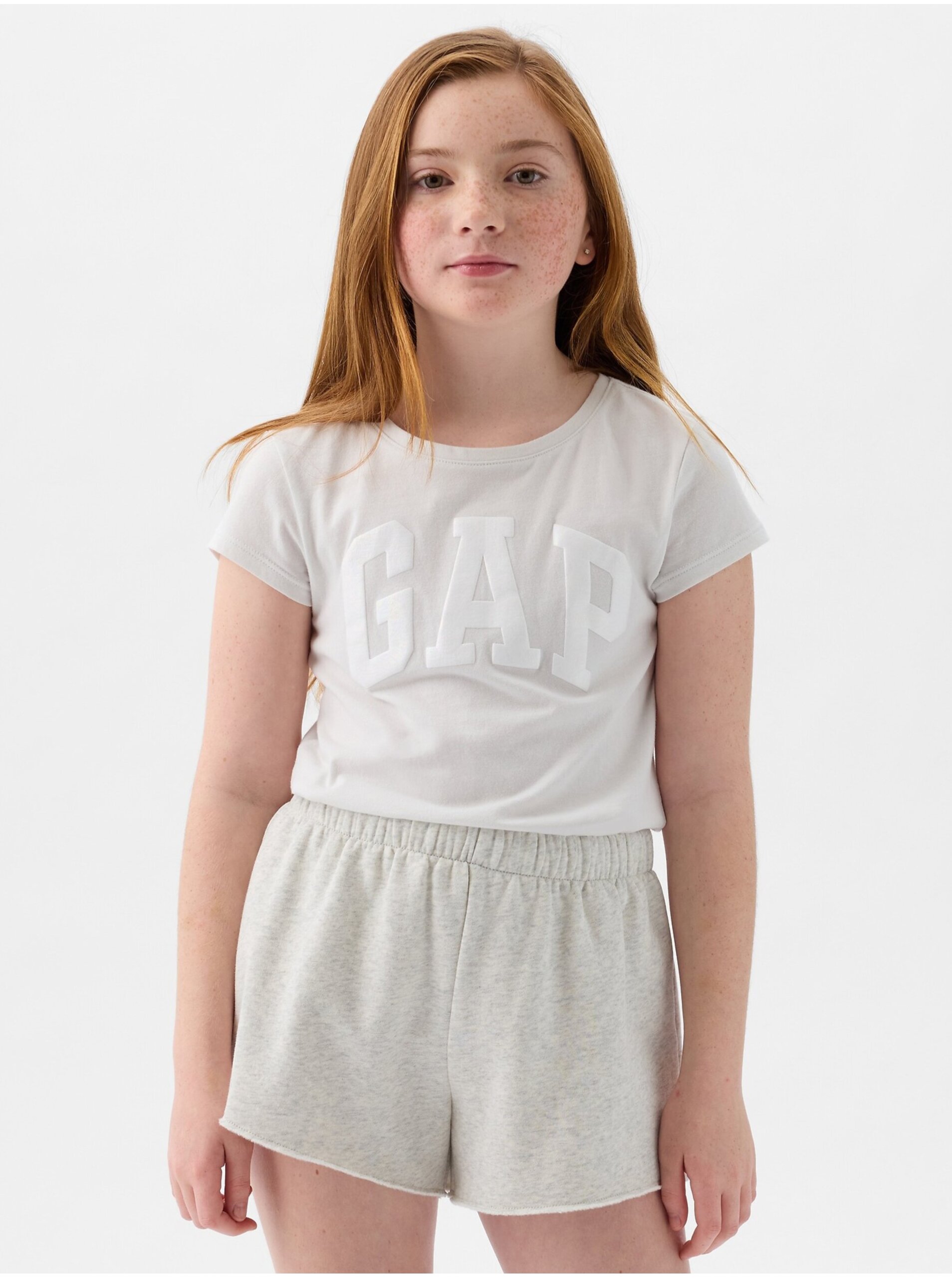 E-shop Béžové dievčenské tričko GAP