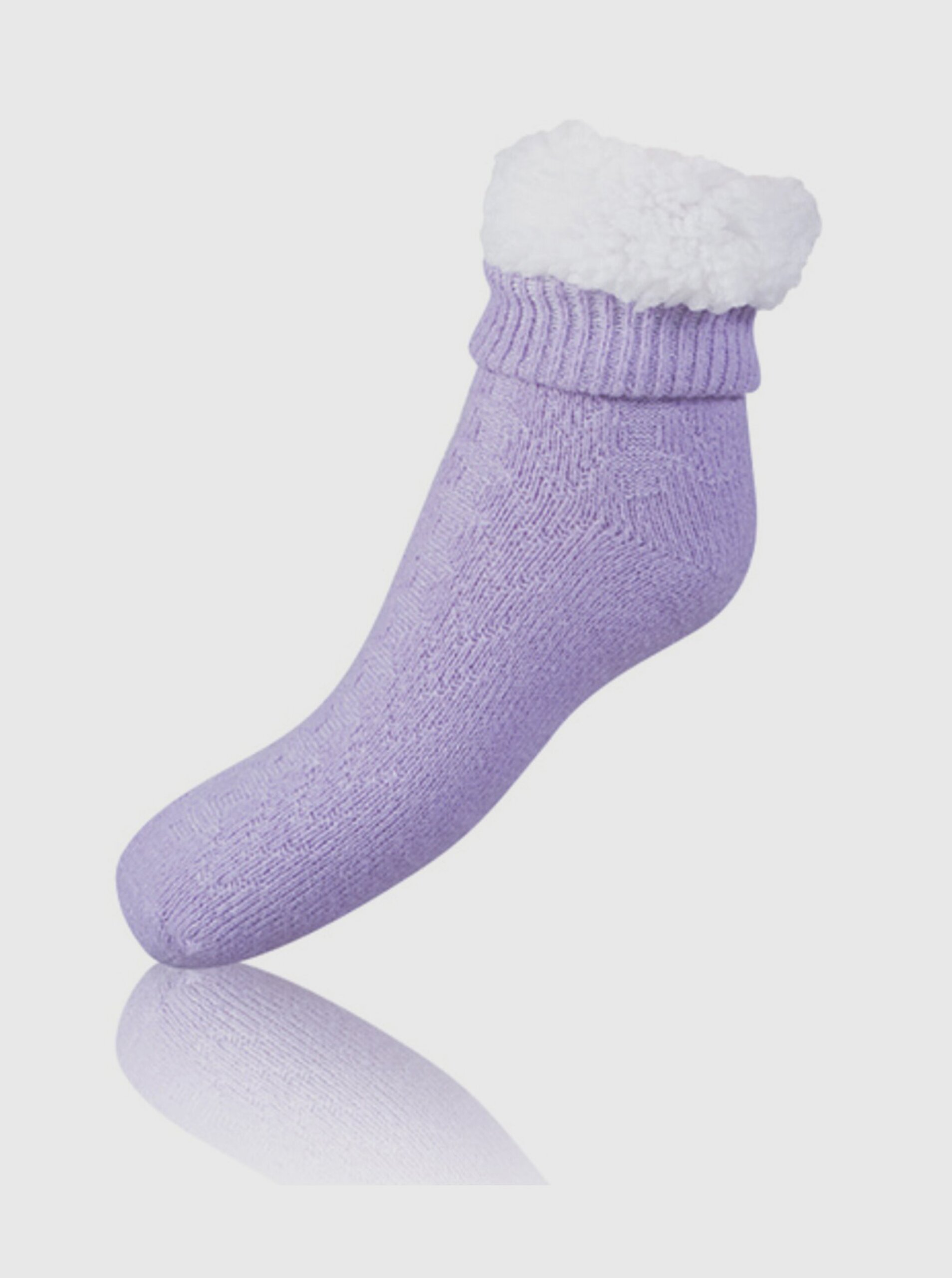 Lacno Fialové dámske extrémne teplé ponožky BELLINDA Extra Warm