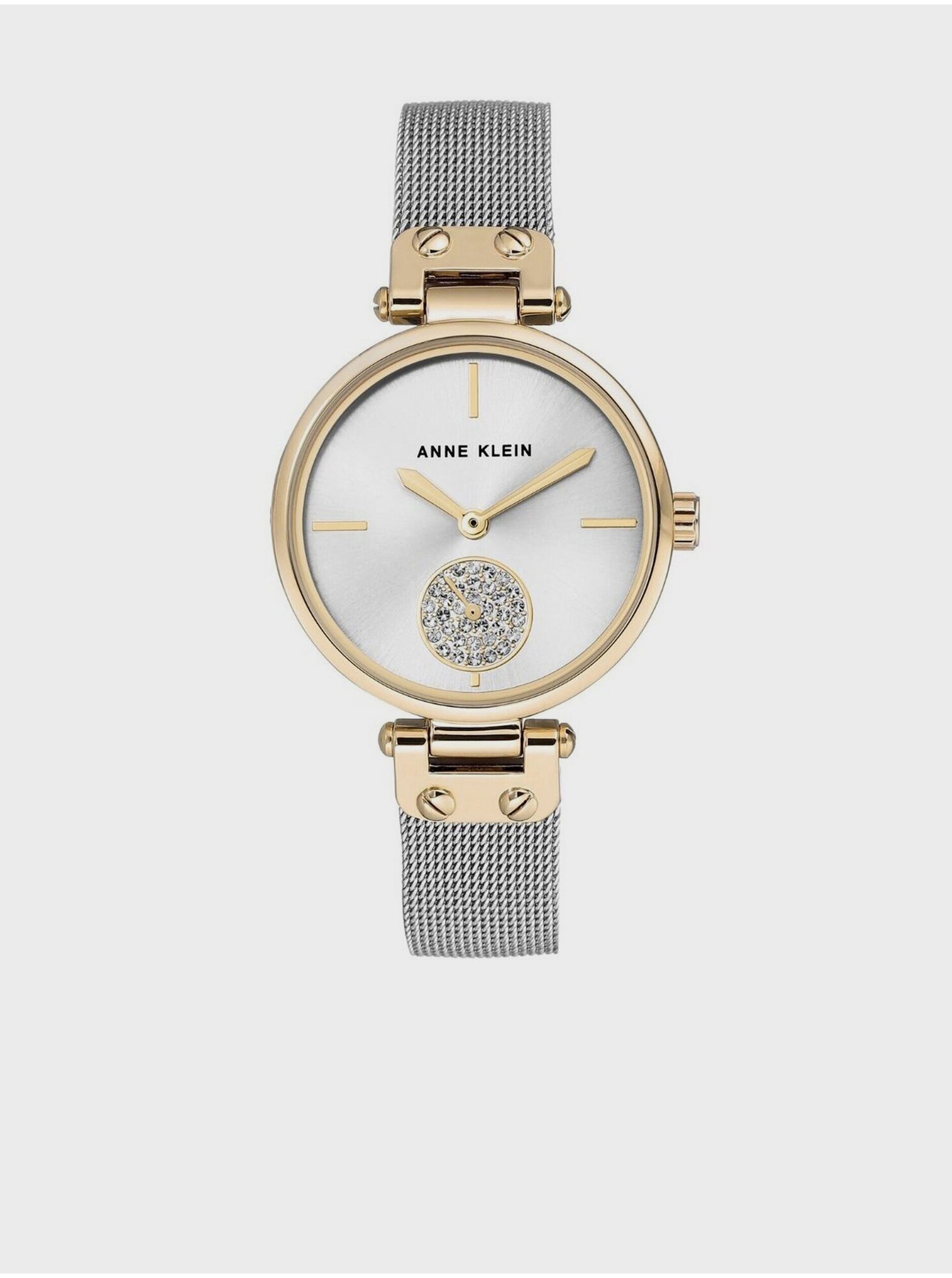 Lacno Dámske hodinky v zlato-striebornej farbe Anne Klein