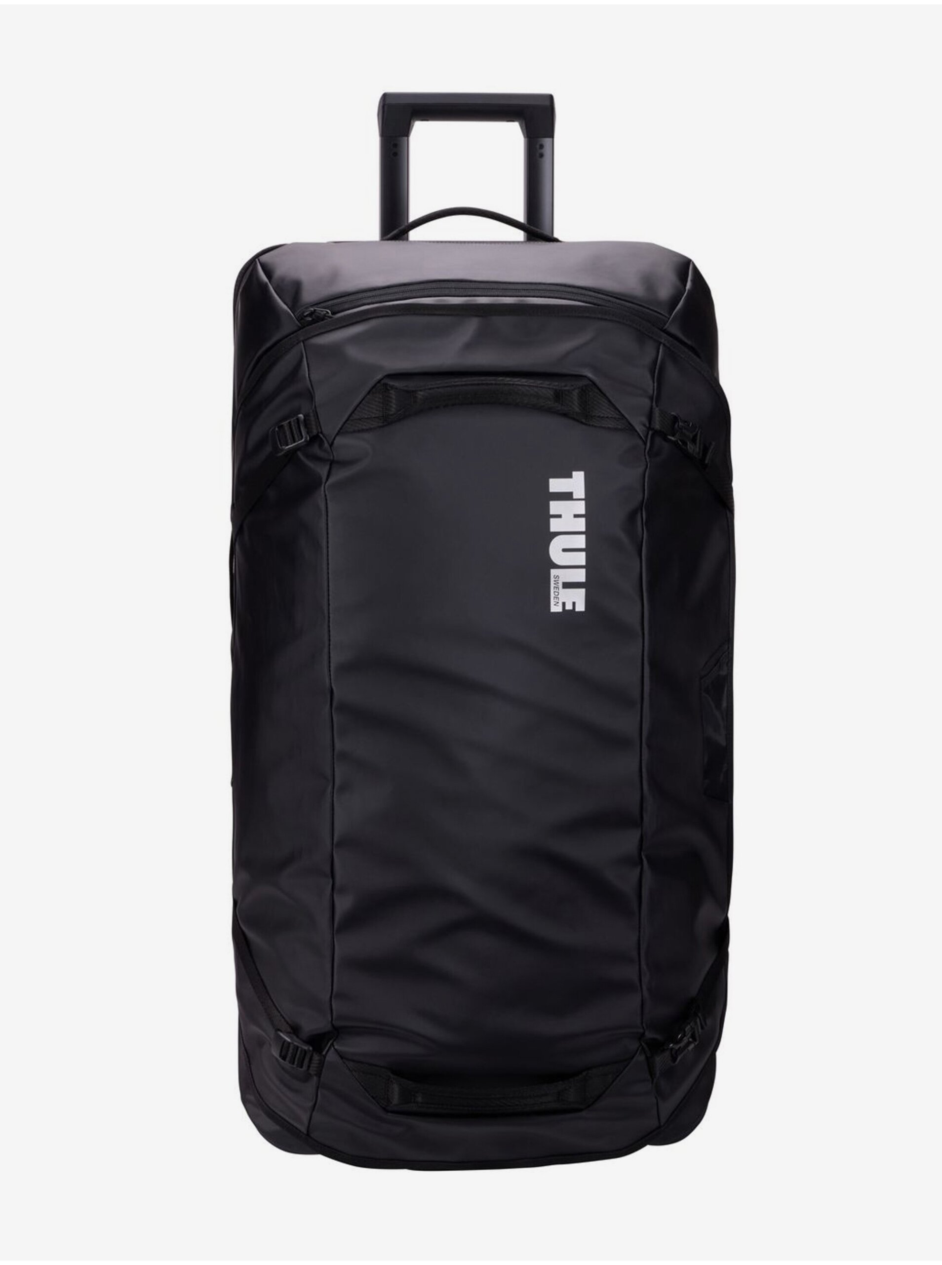 Lacno Čierna cestovná taška na kolieskach Thule Chasm Duffel roller (110 l)