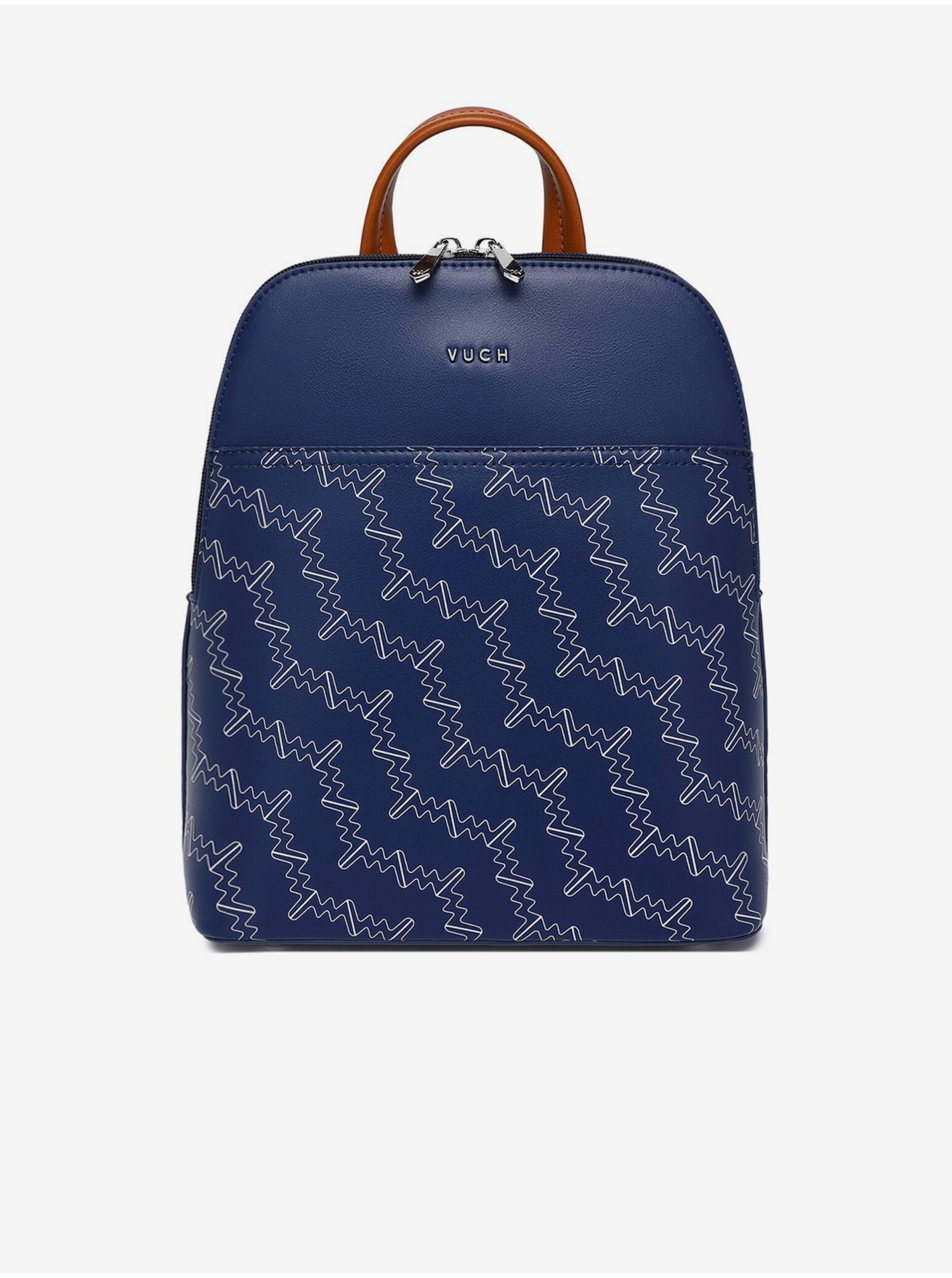 E-shop Tmavě modrý dámský vzorovaný batoh VUCH Filipa MN