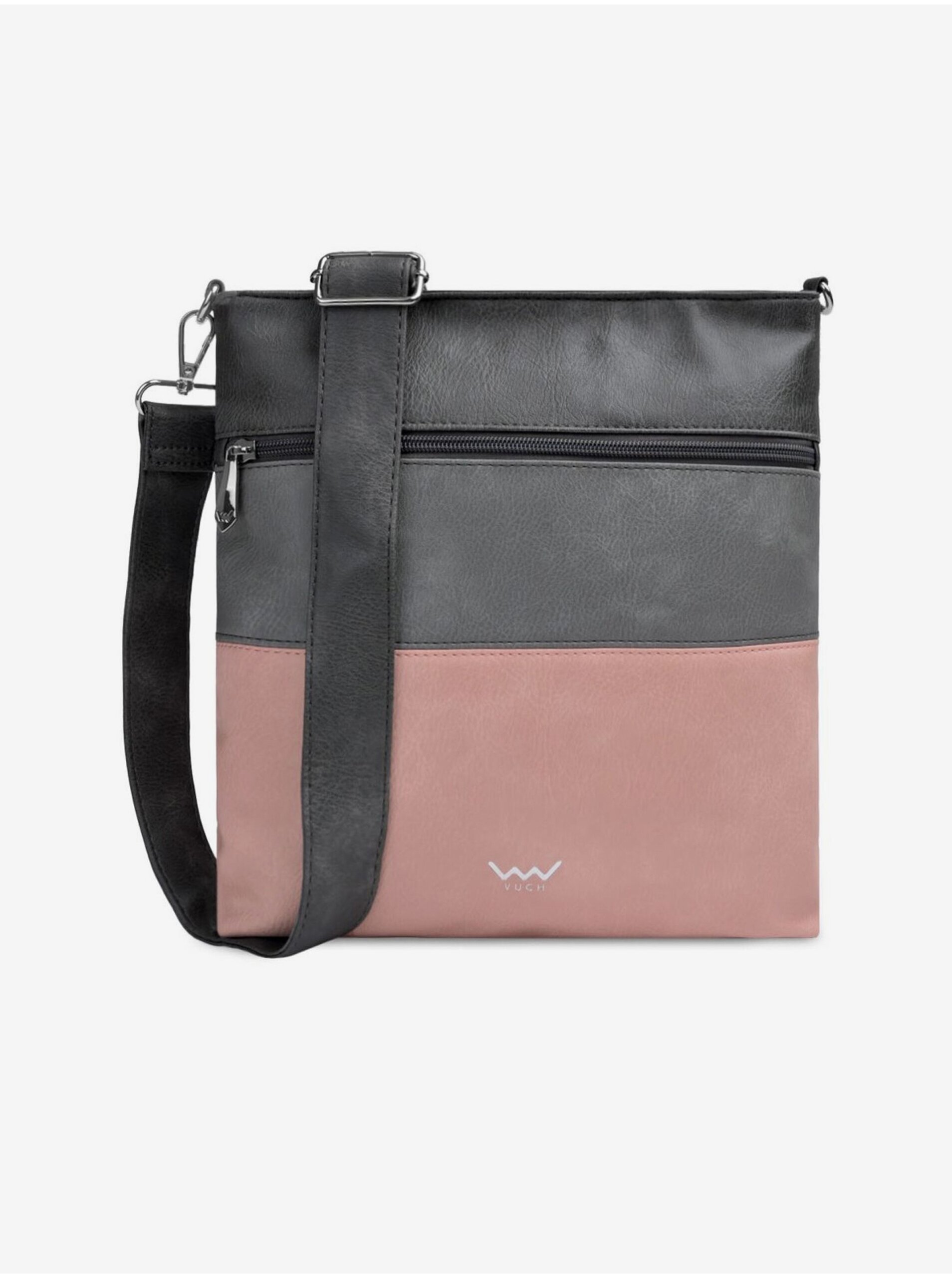 E-shop Ružovo-šedá dámska crossbody kabelka VUCH Prisco Grey