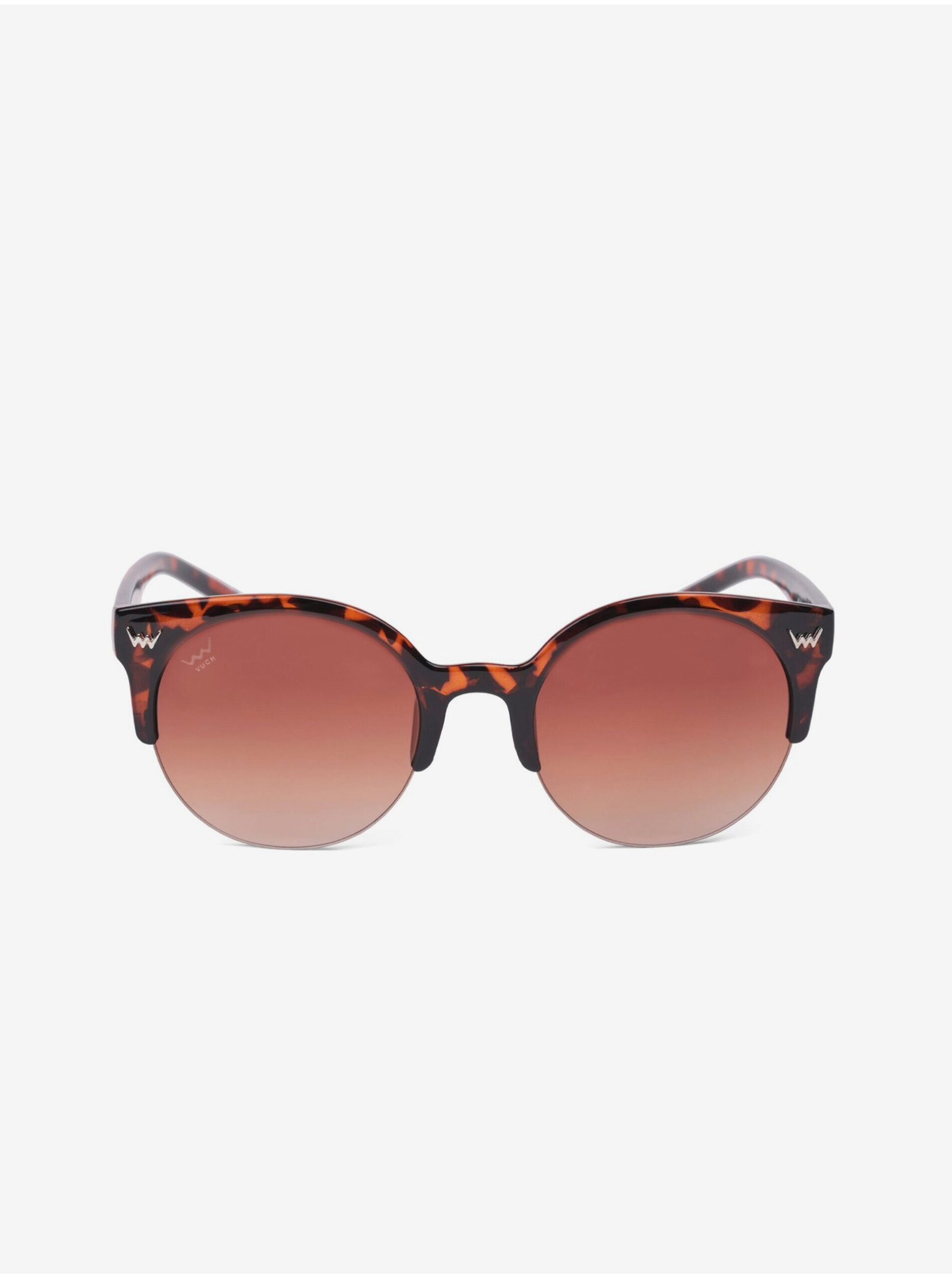 Levně Hnědé dámské sluneční brýle VUCH Brigida Design Brown