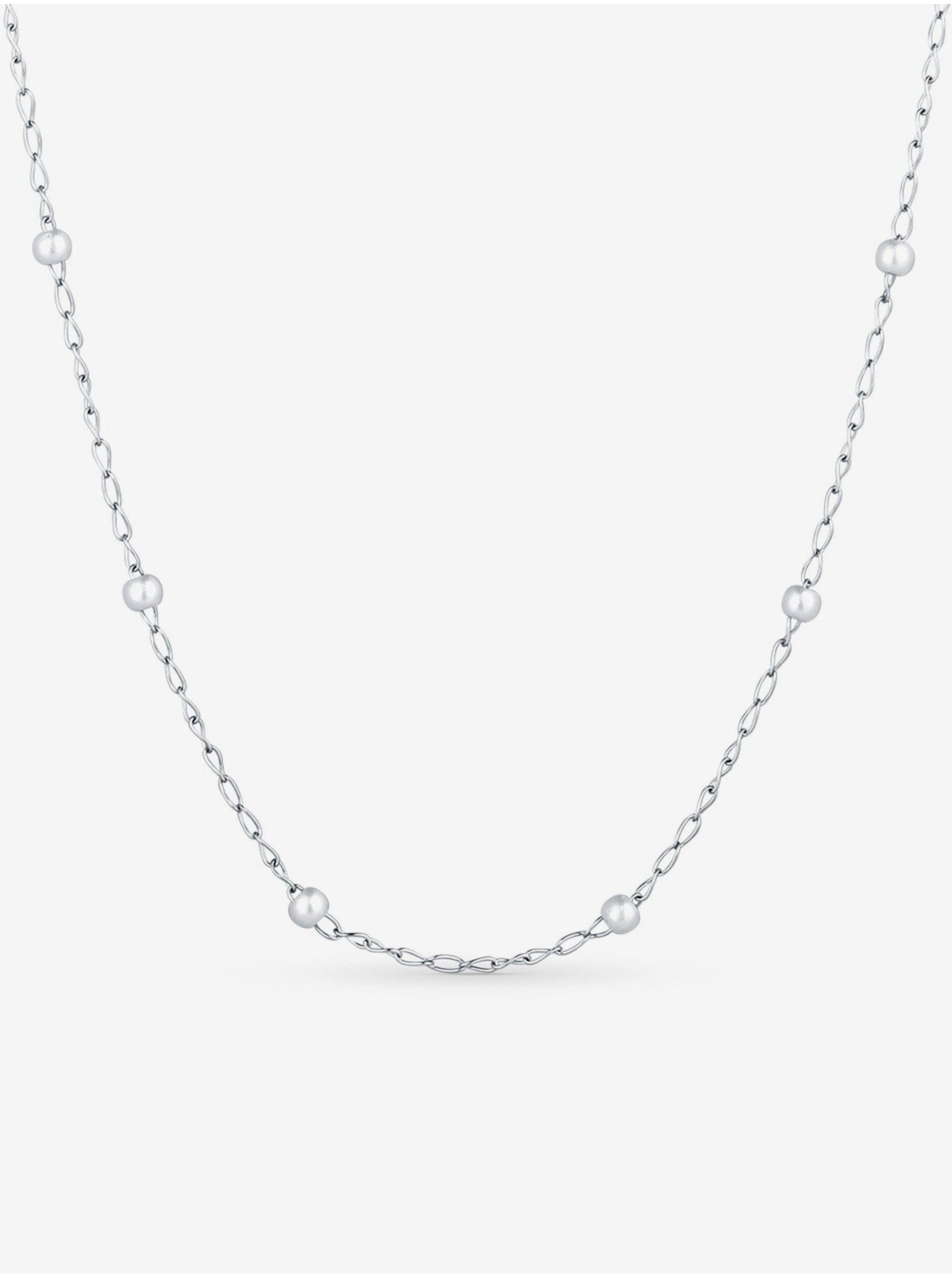 Levně Dámský náhrdelník ve stříbrné barvě VUCH Kruwen Silver