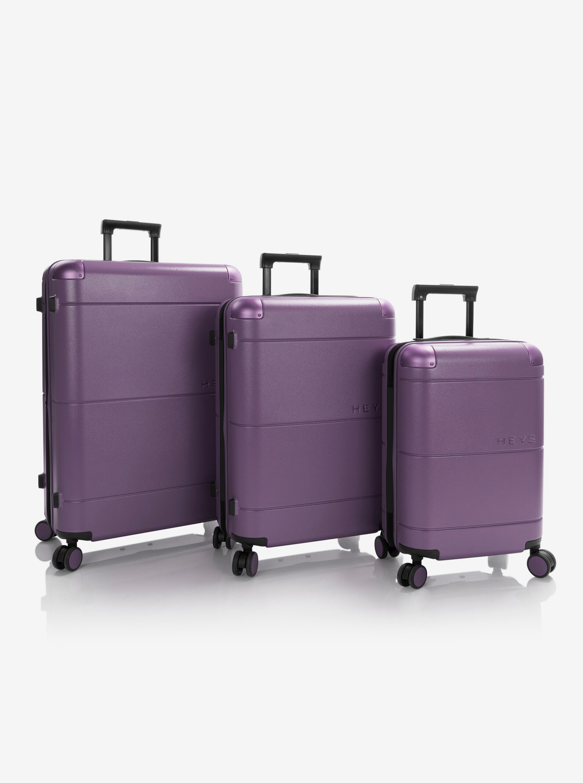 Levně Sada tří cestovních kufrů Heys Zen S,M,L Purple