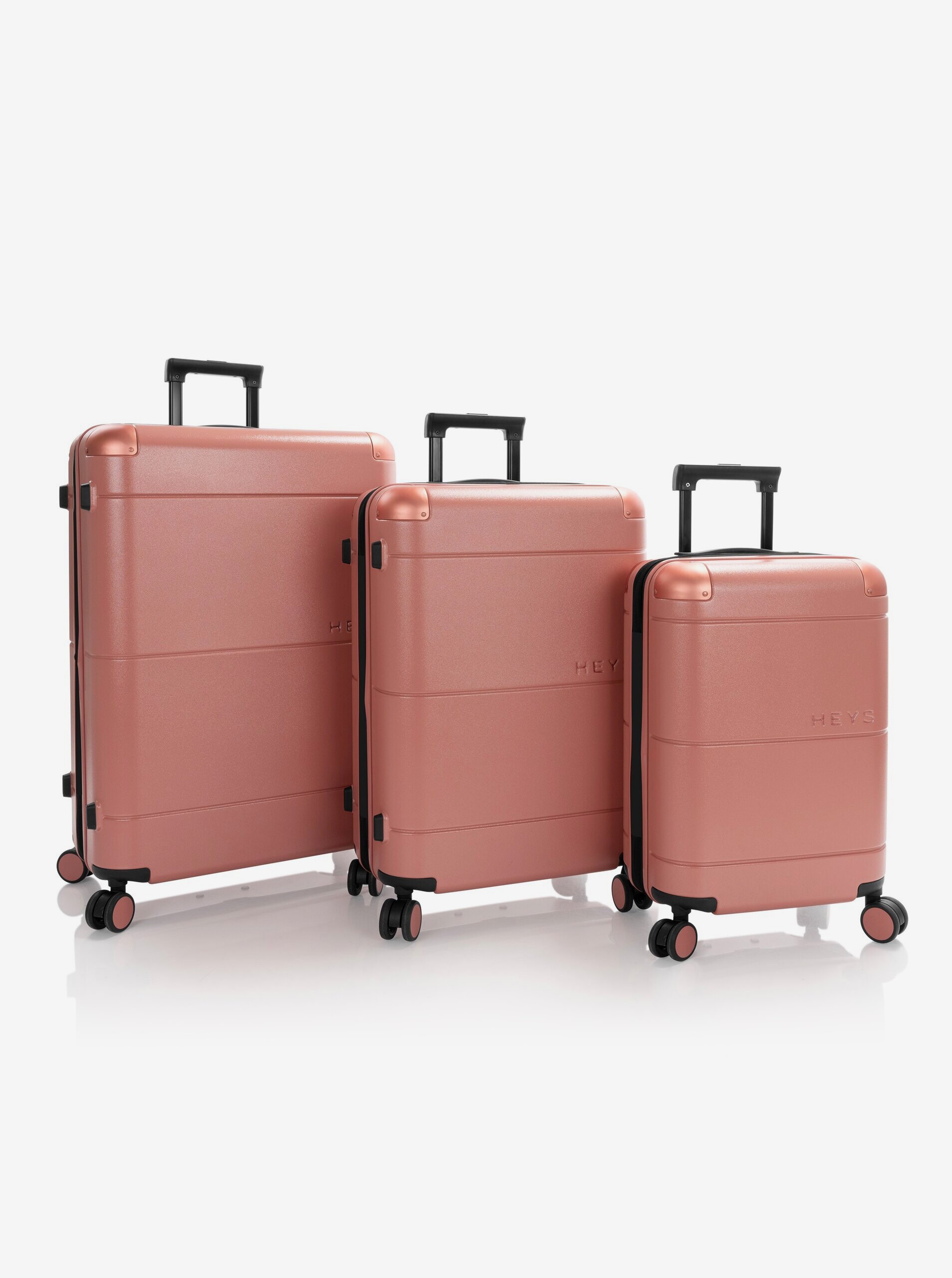 Lacno Súprava troch cestovných kufrov Heys Zen S,M,L Coral