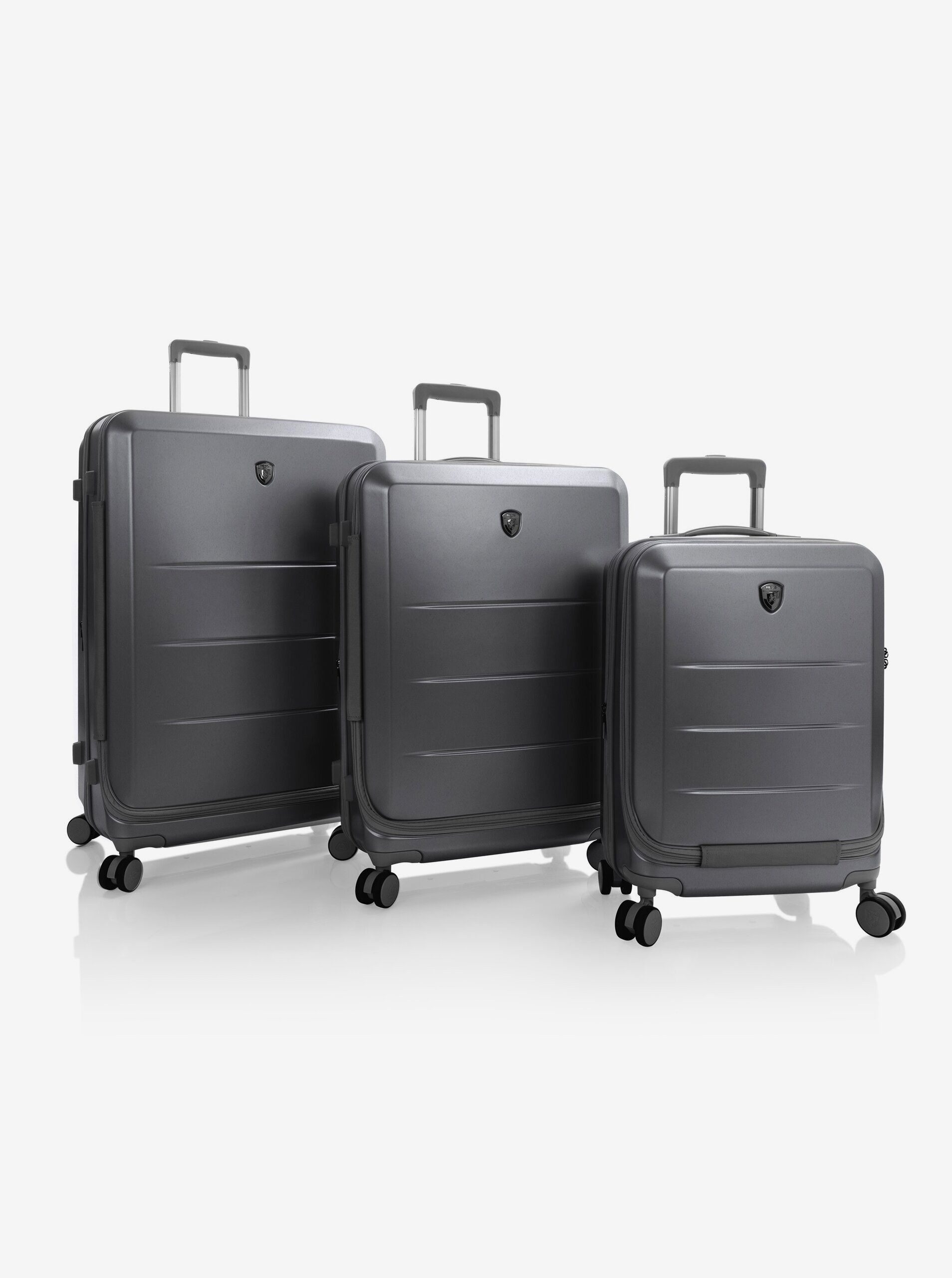 Levně Sada tří cestovních kufrů Heys EZ Fashion S,M,L Charcoal