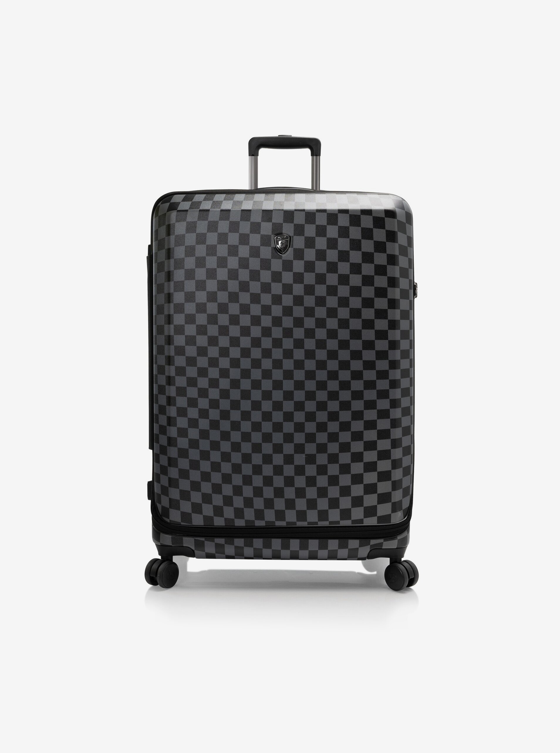 Levně Šedo-černý kostkovaný cestovní kufr Heys EZ Fashion L Checkered