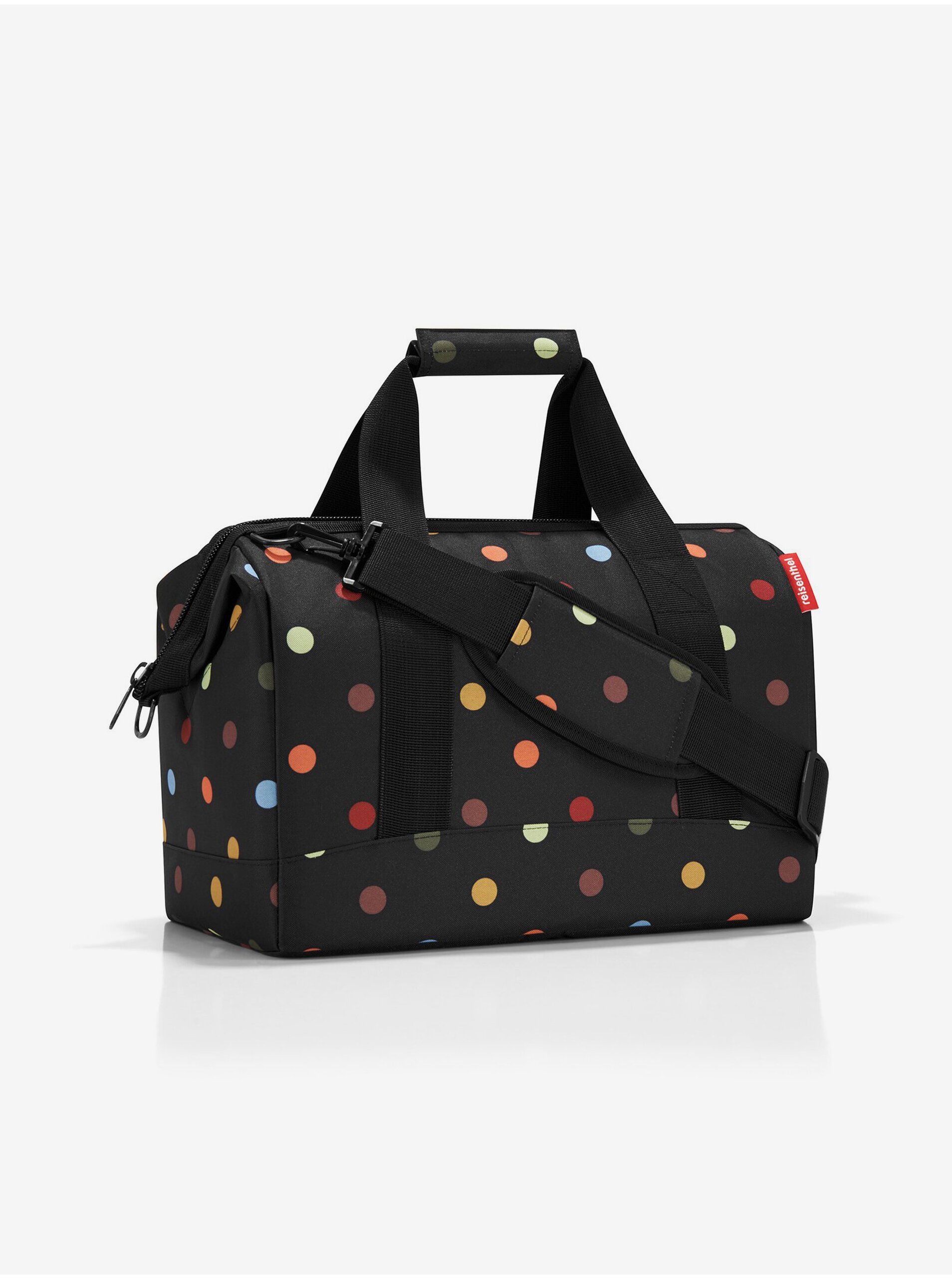 Levně Černá puntíkovaná cestovní taška Reisenthel Allrounder M Dots